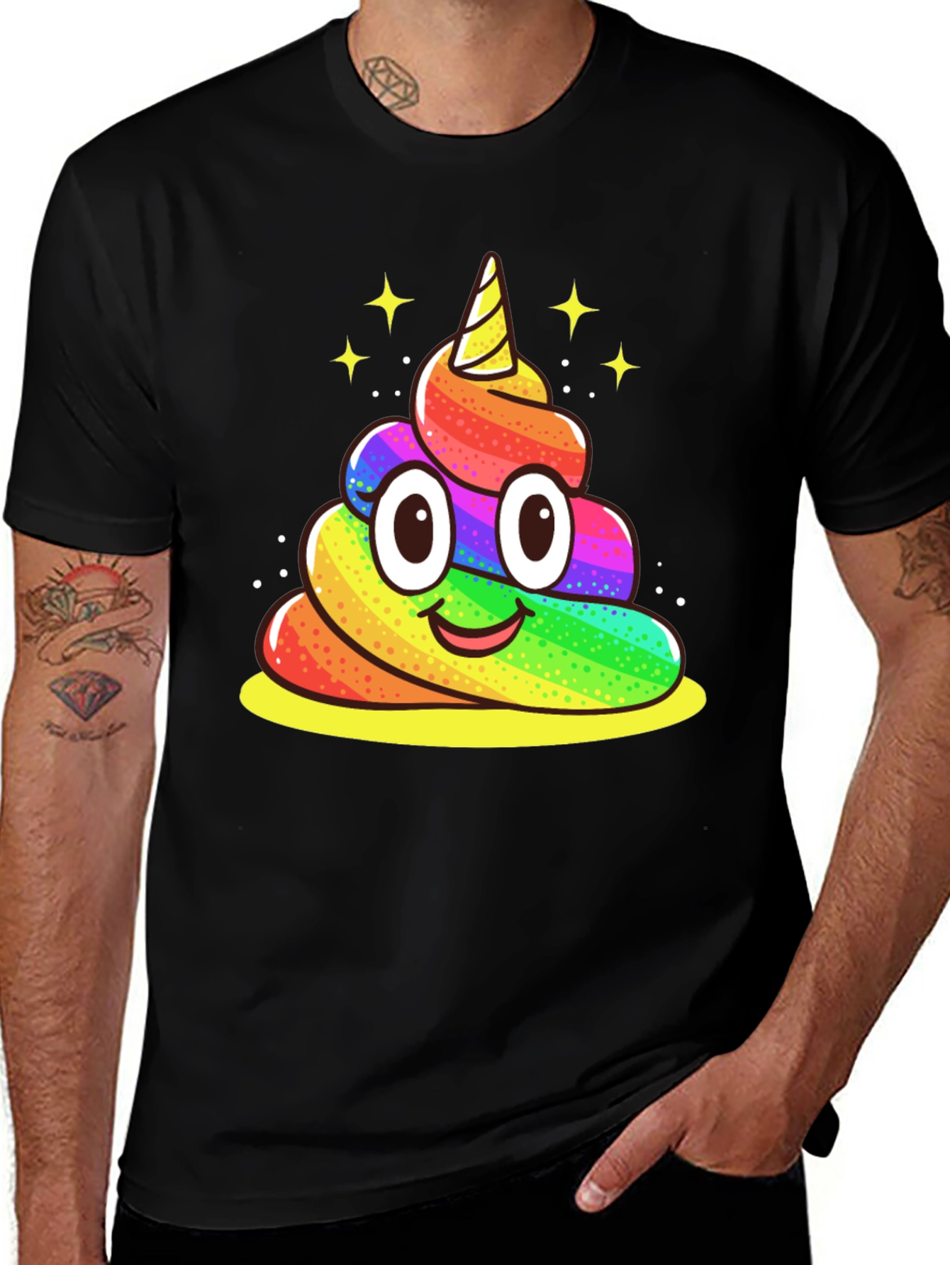 Rainbow Unicorn Poop T-Shirt - Novelty Tee
