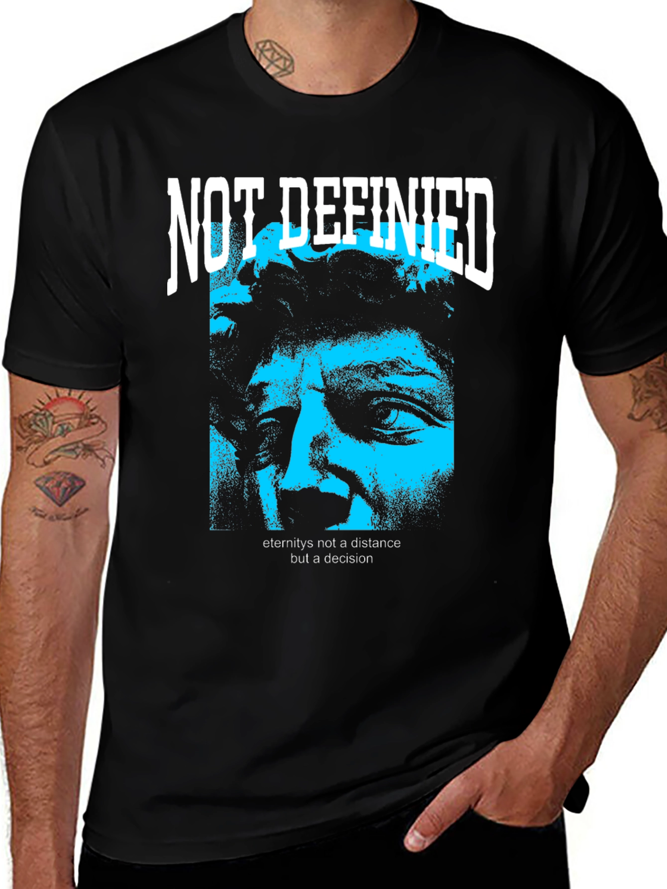 Variant 26 of Not Defined Graphic Tee - Black