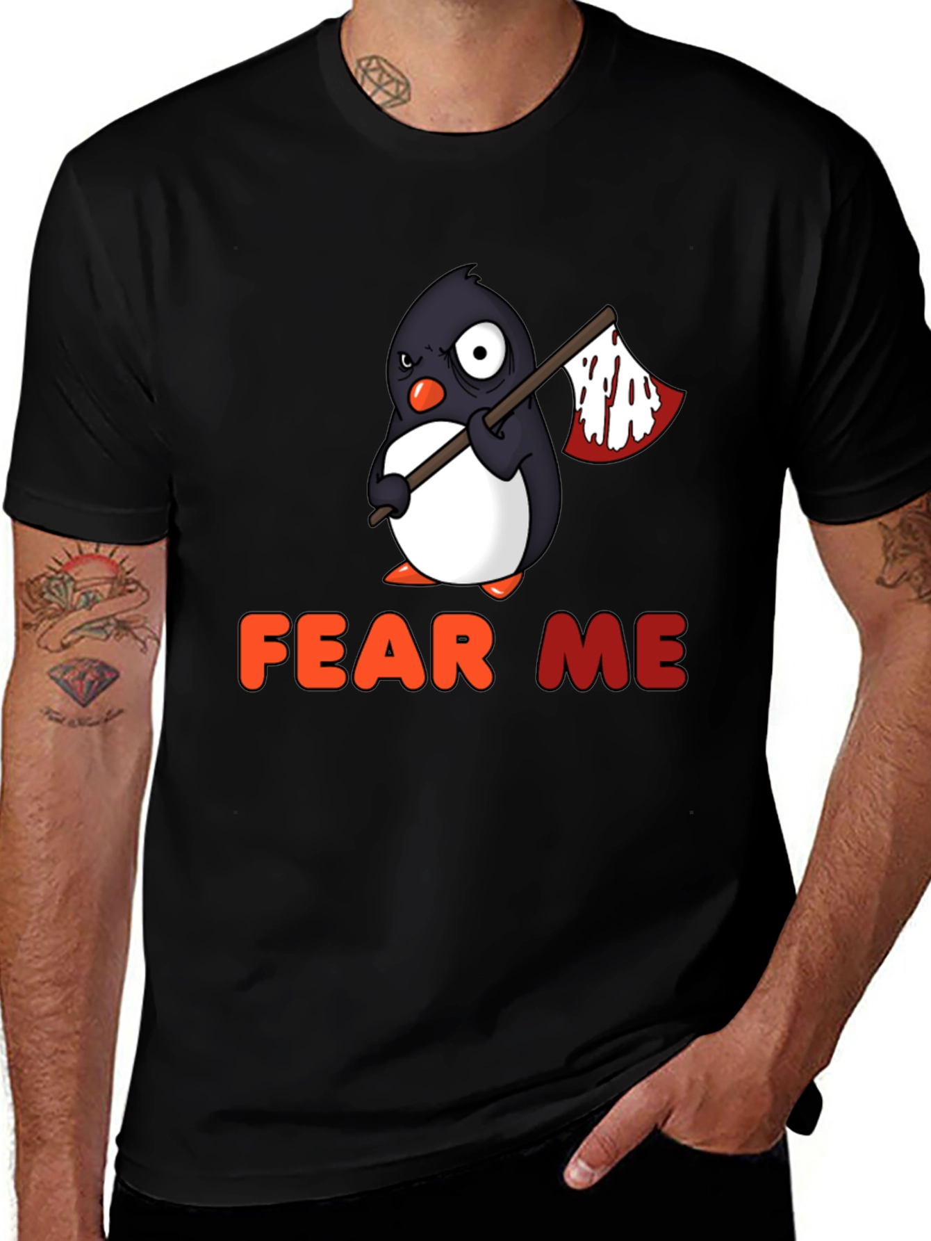 Variant 27 of Fear Me Penguin Graphic T-Shirt