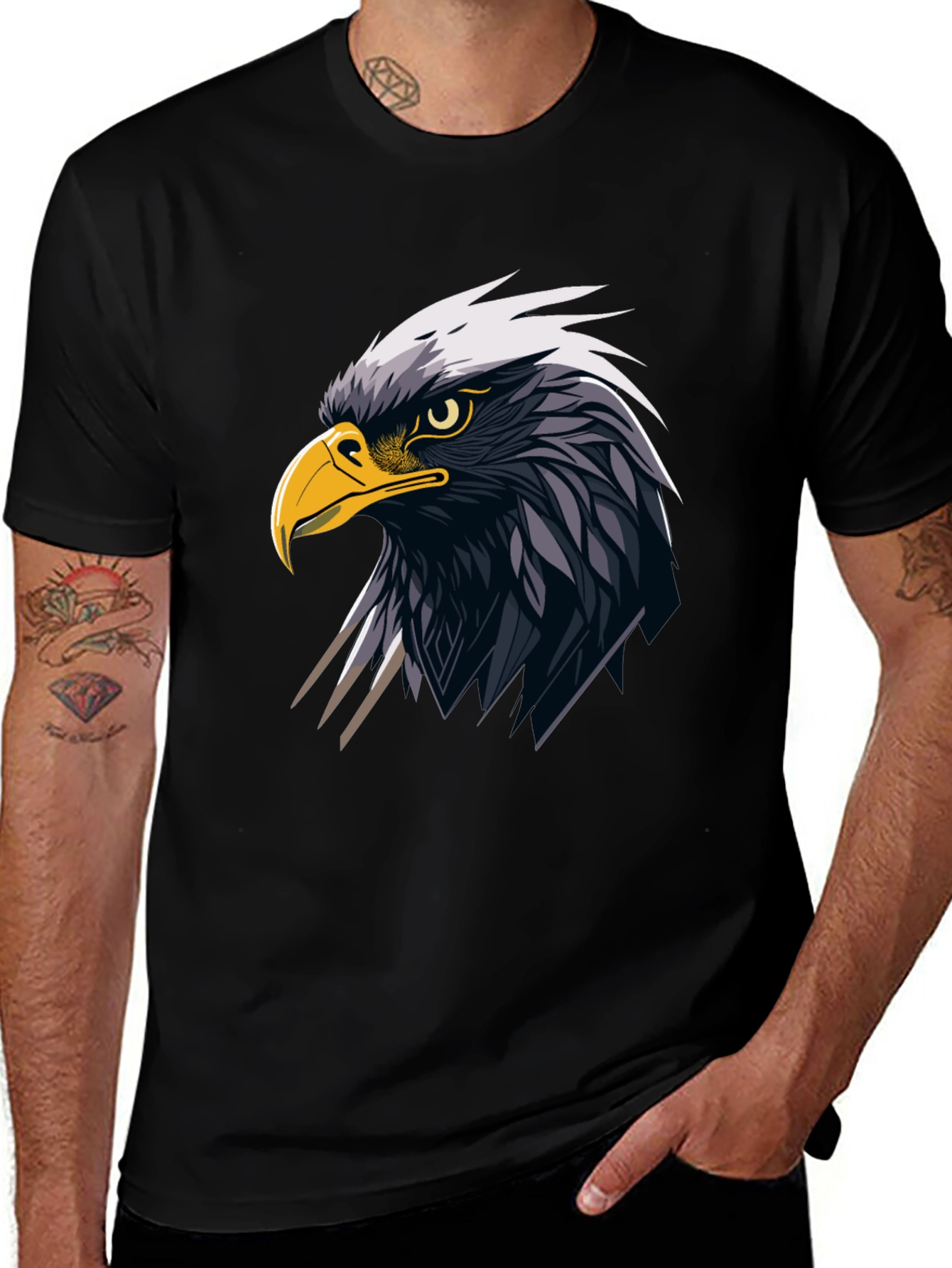 Variant 28 of Eagle Graphic Tee - Bold Black T-Shirt