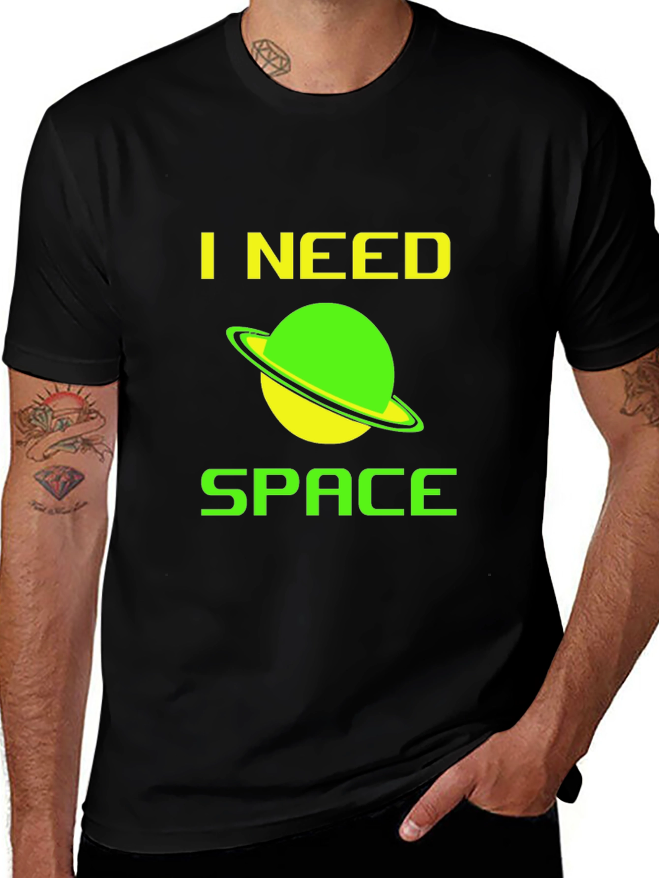 I Need Space T-Shirt - Saturn Design