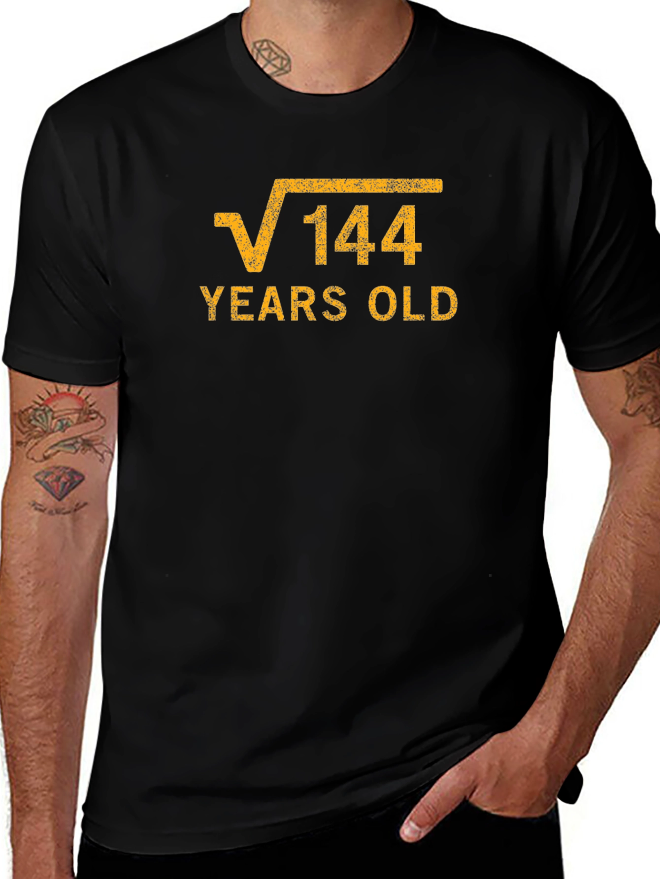 Variant 17 of 12th Birthday T-Shirt - Root 144 Years Old Funny Math Tee