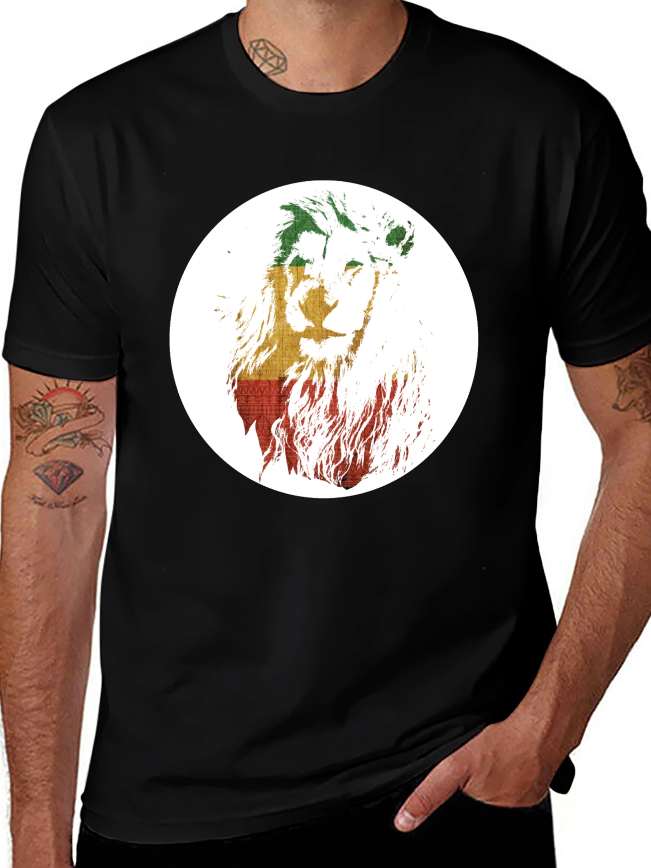 Rasta Lion T-Shirt - Reggae Inspired Graphic Tee