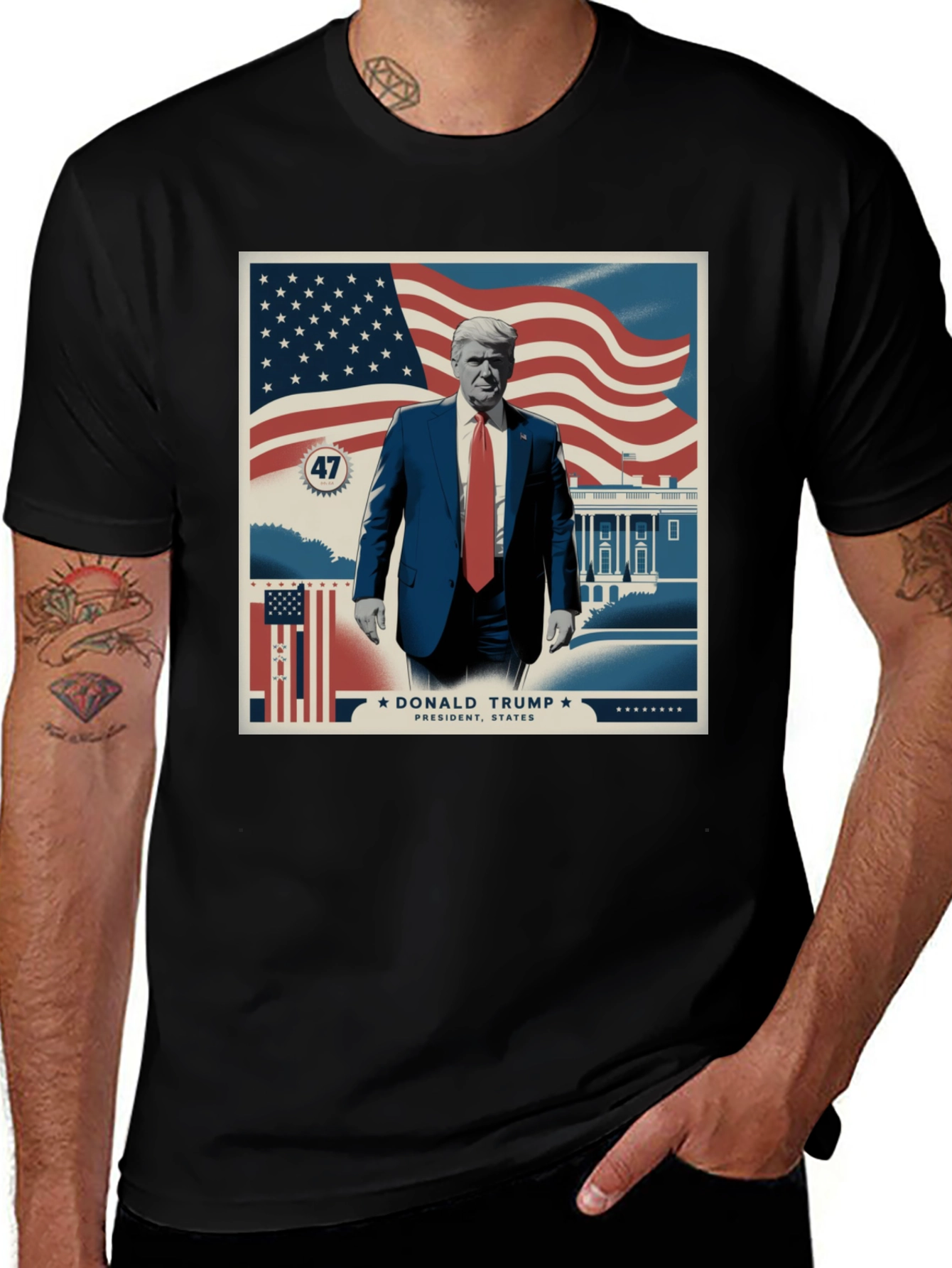 Variant 19 of Donald Trump President T-Shirt