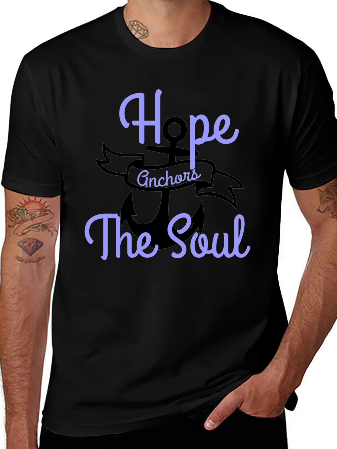Hope Anchors The Soul Graphic Tee - Inspirational Unisex T-Shirt