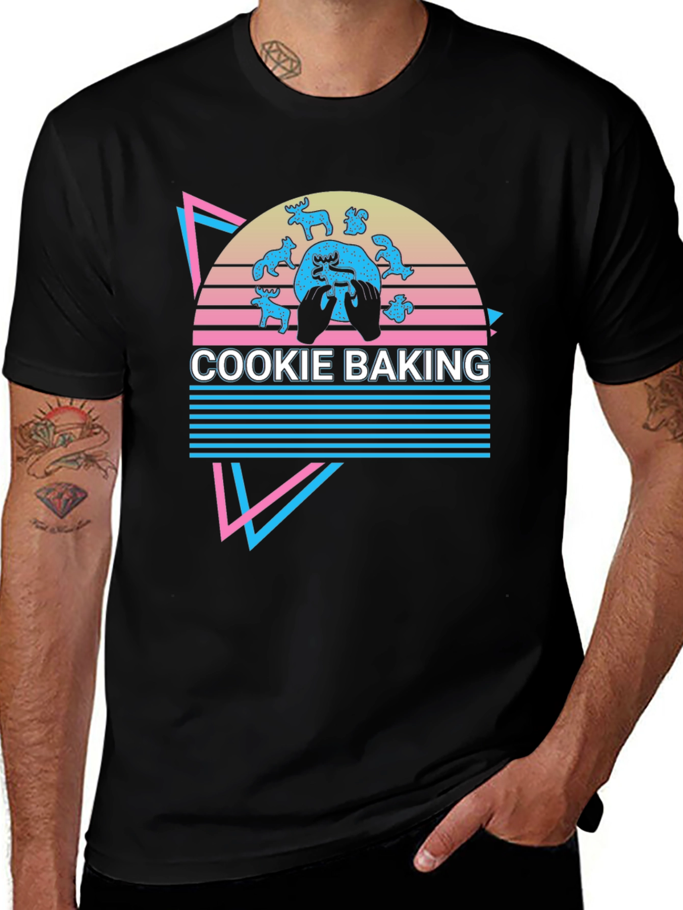 Variant 4 of Cookie Baking Retro T-Shirt