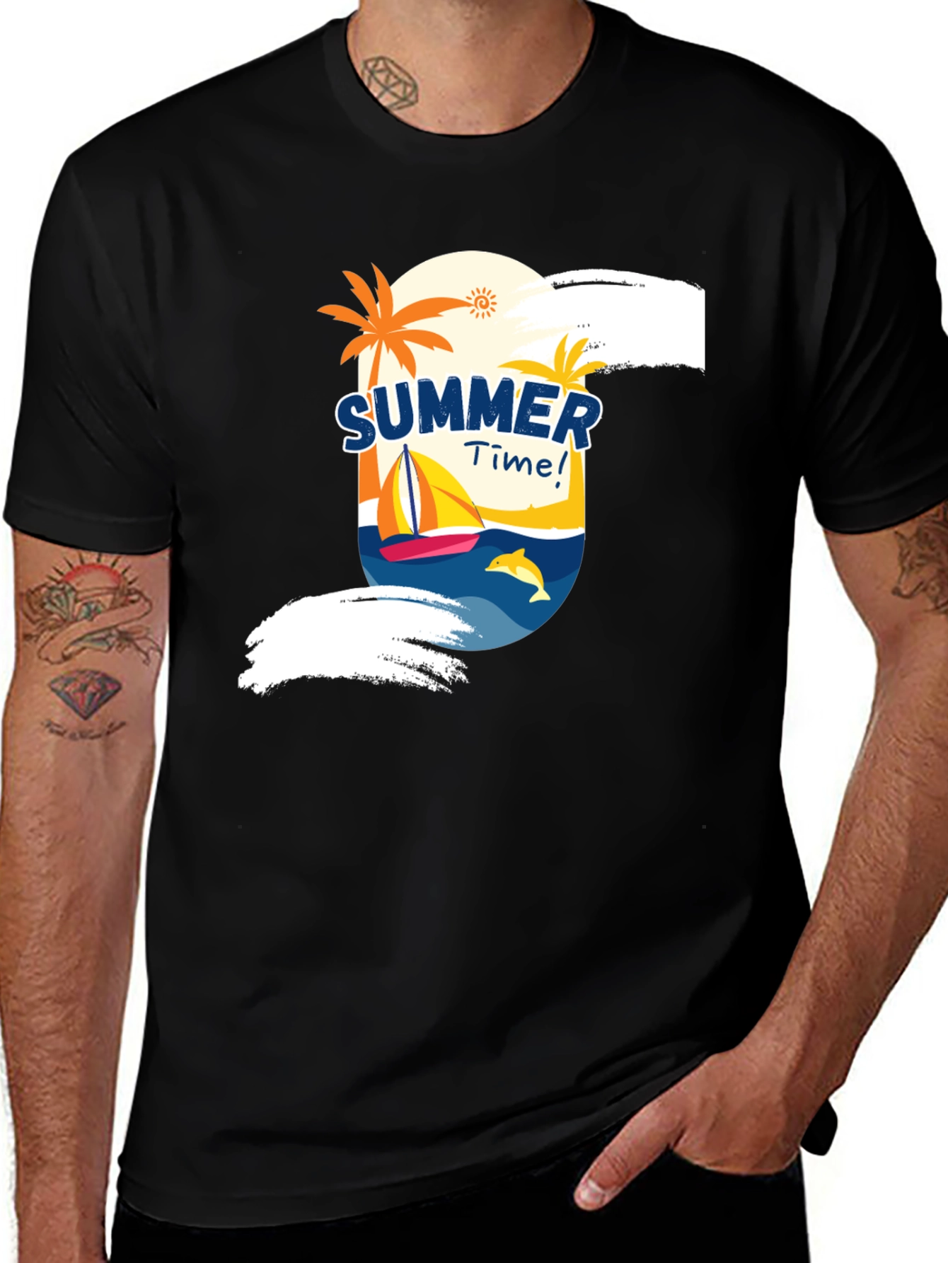 Variant 27 of Summer Time Graphic Tee - Vacation Vibes
