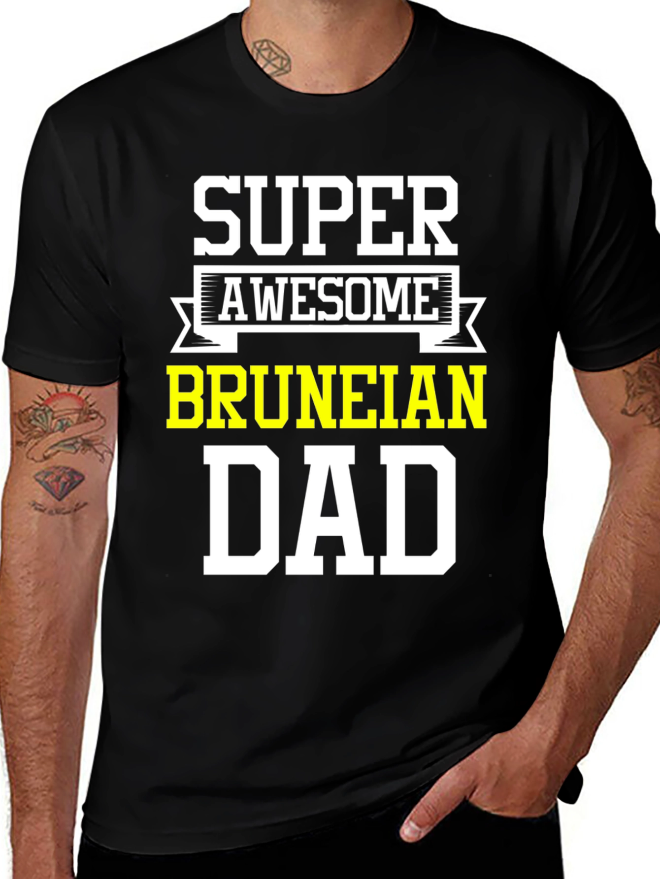 Super Awesome Bruneian Dad T-Shirt - Gift for Father