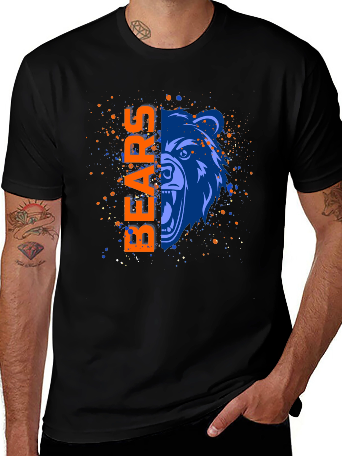Chicago Bears T-Shirt: Blue Bear Design