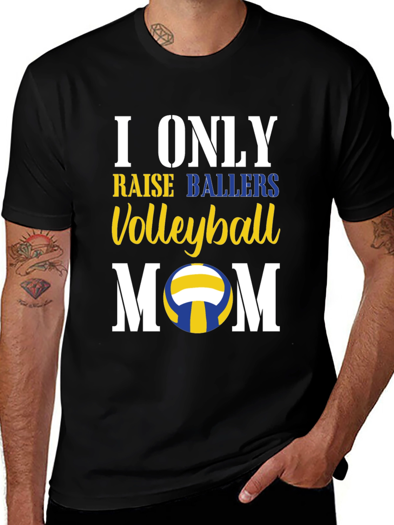 Variant 9 of Volleyball Mom T-Shirt - I Only Raise Ballers