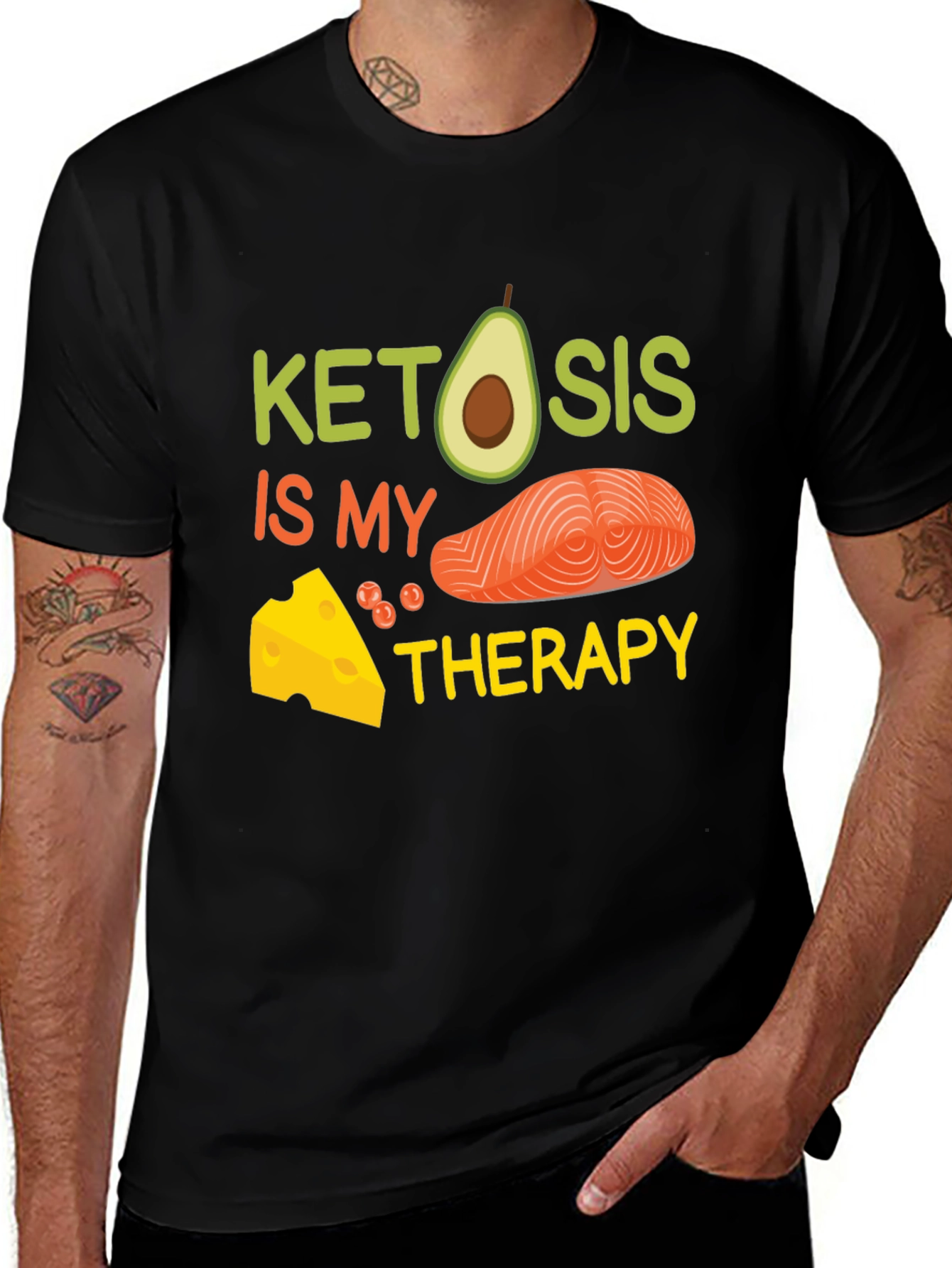 Variant 6 of Ketosis Is My Therapy T-Shirt, Keto Diet Tee