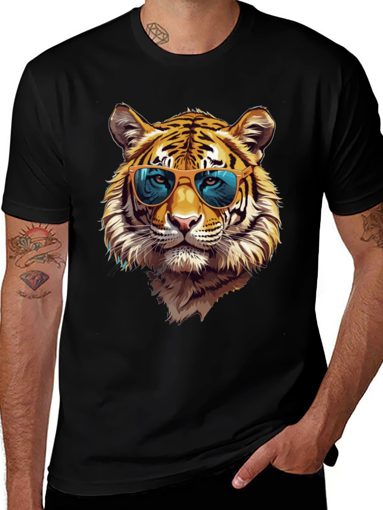 Variant 3 of Cool Tiger Graphic Tee