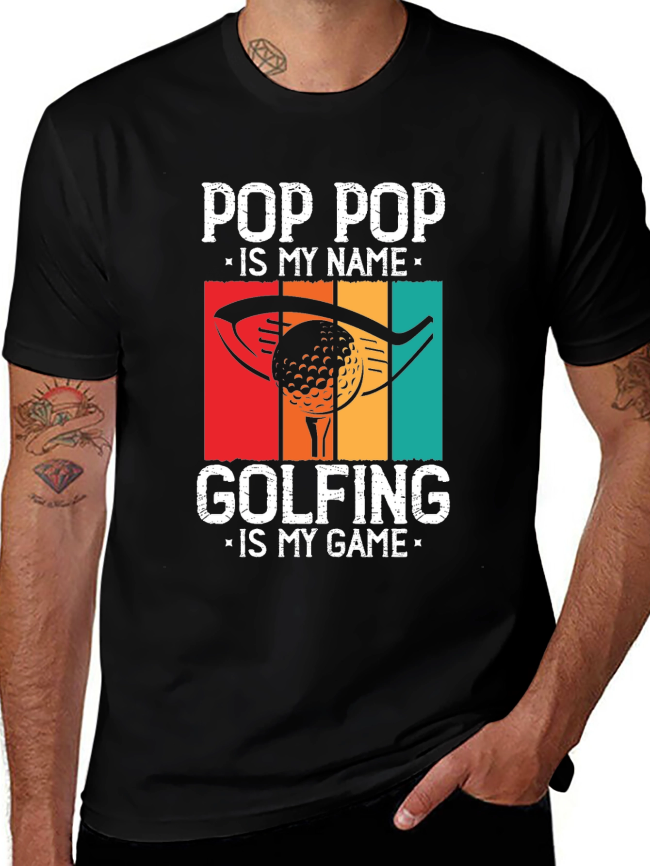 Variant 21 of Pop Pop Golfing T-Shirt - Funny Grandpa Gift