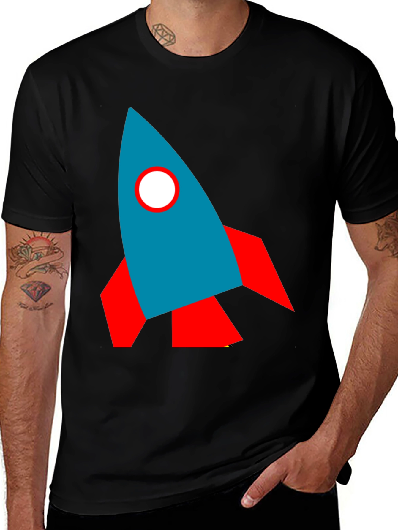 Variant 27 of Rocket Graphic Tee - Blast Off in Style!