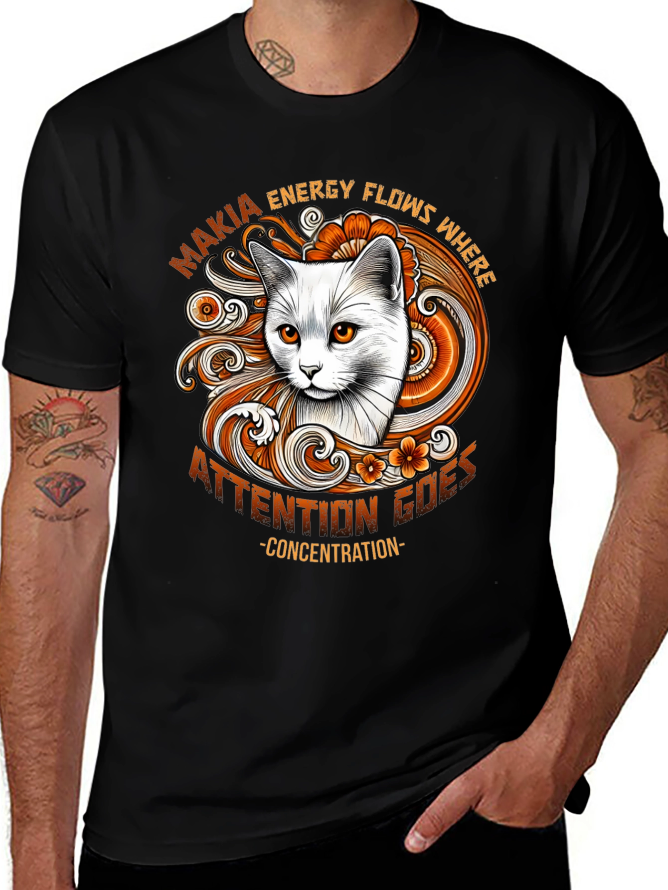 Variant 29 of Cat Energy Flows T-Shirt