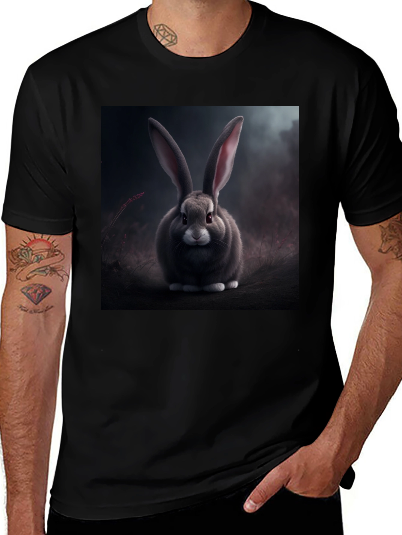 Variant 27 of Black Rabbit Graphic Tee