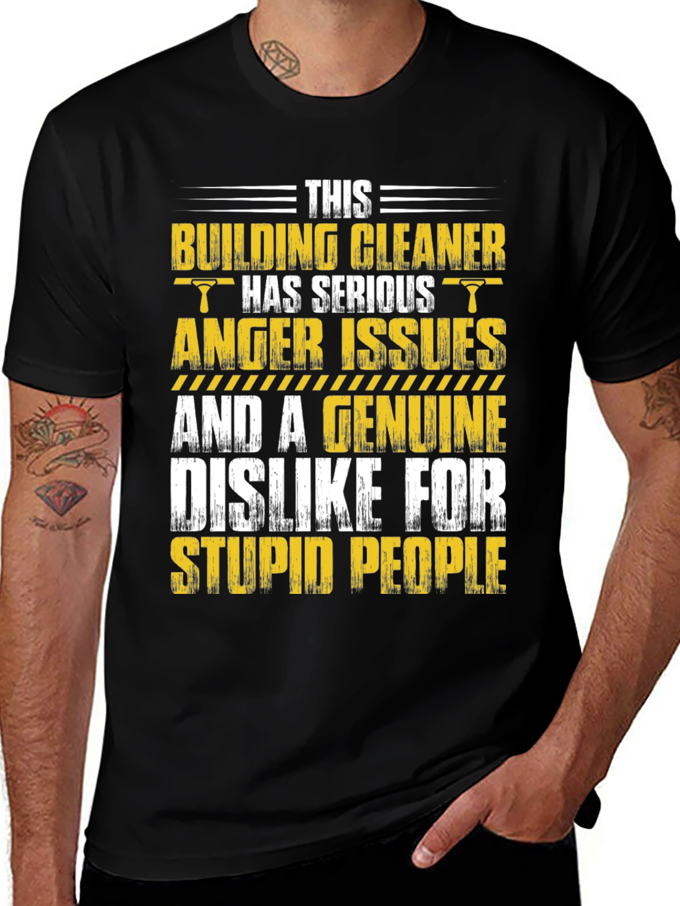 Variant 5 of Building Cleaner Anger Issues Graphic Tee
