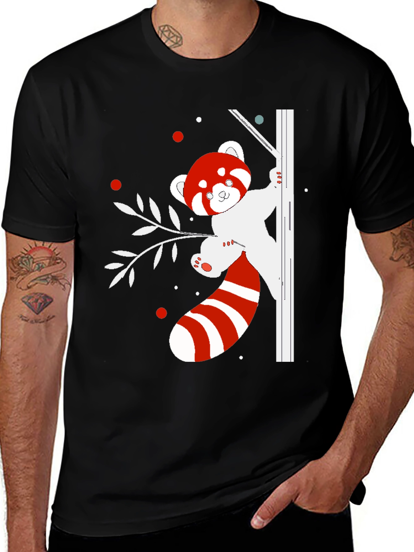 Variant 27 of Red Panda T-Shirt - Cute Animal Design