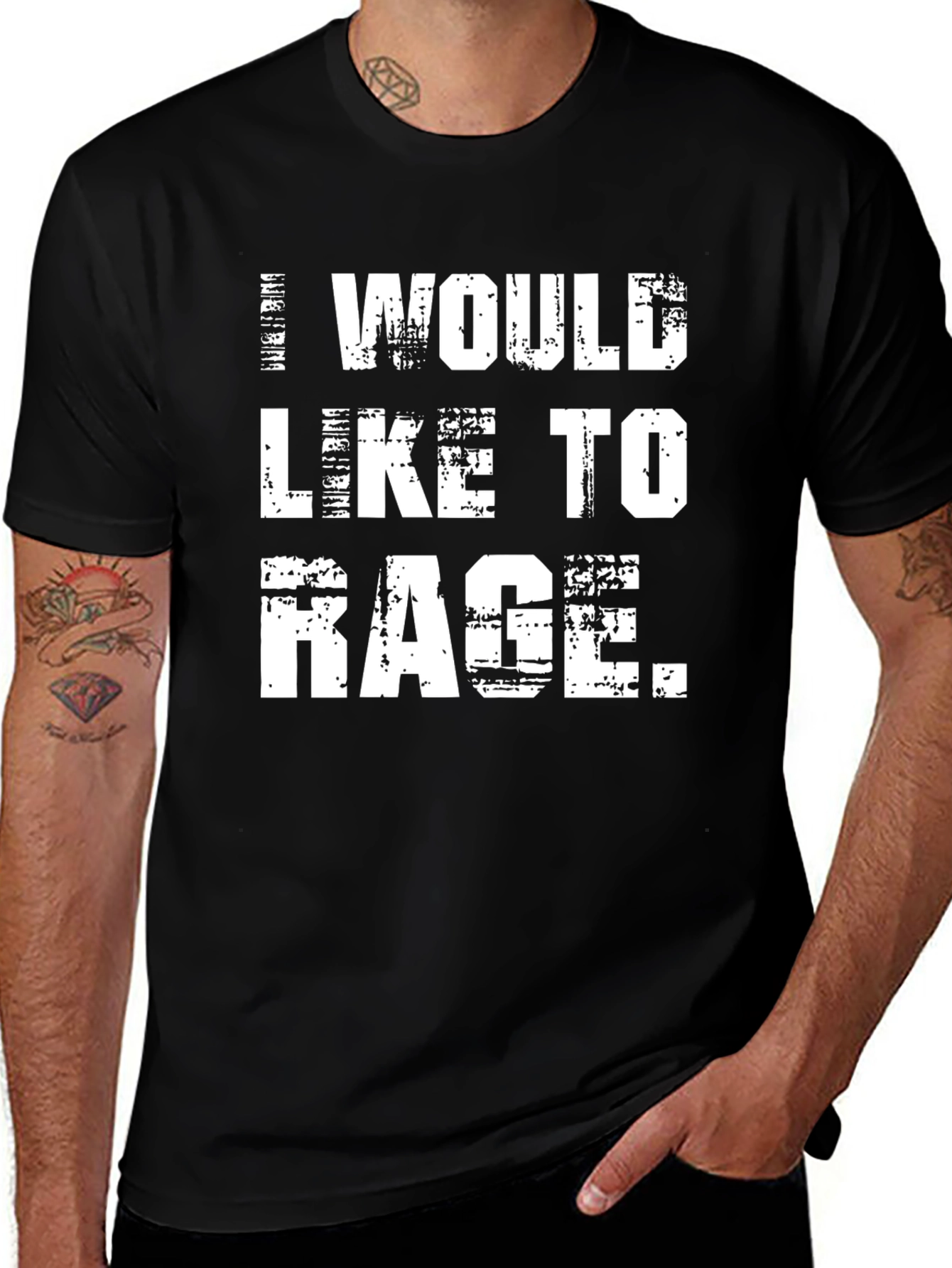 Variant 24 of I Would Like To Rage T-Shirt - Funny Graphic Tee