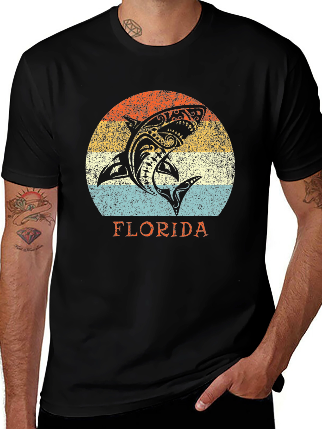 Florida Shark Graphic T-Shirt