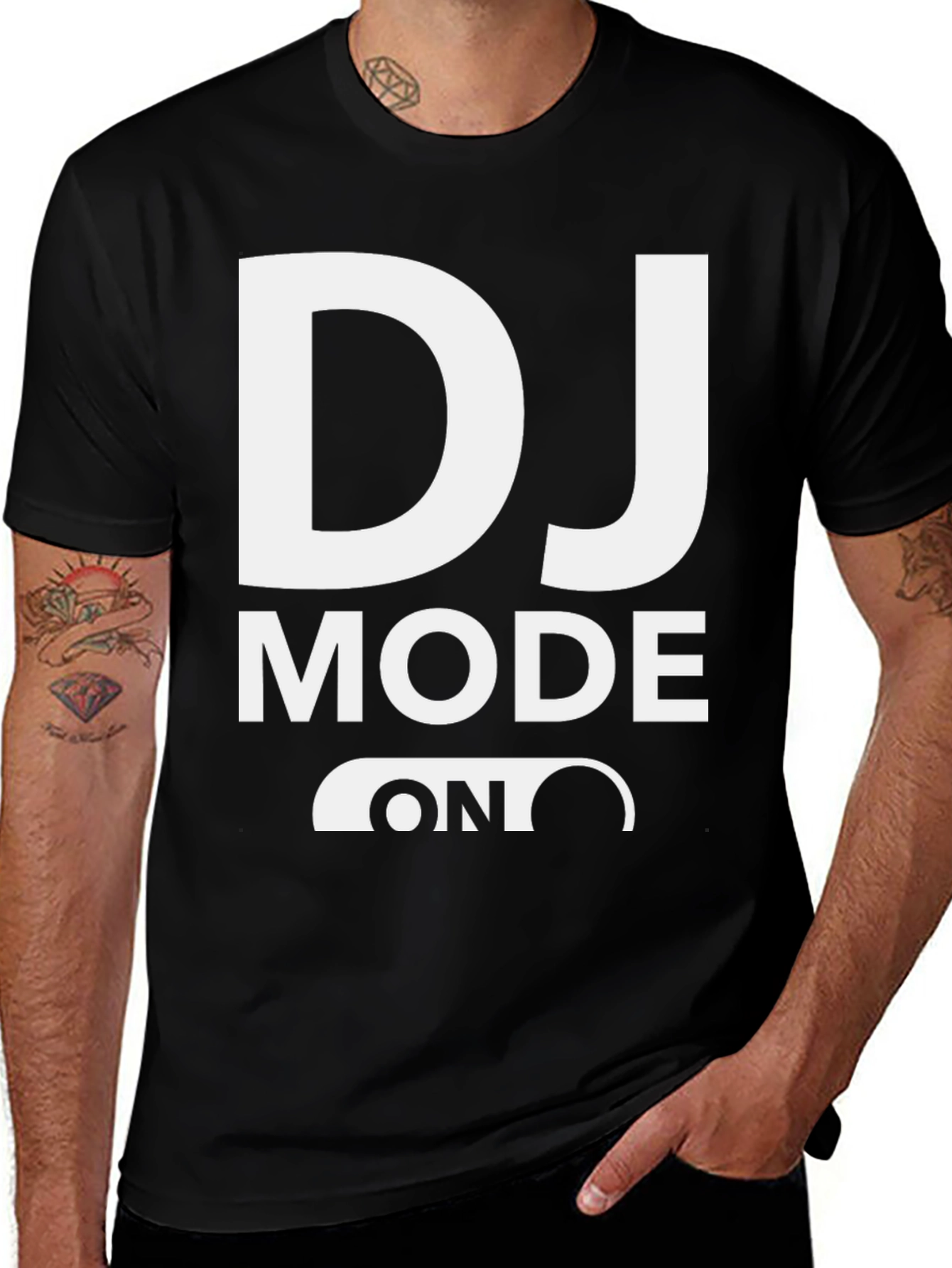 DJ Mode On Black T-Shirt