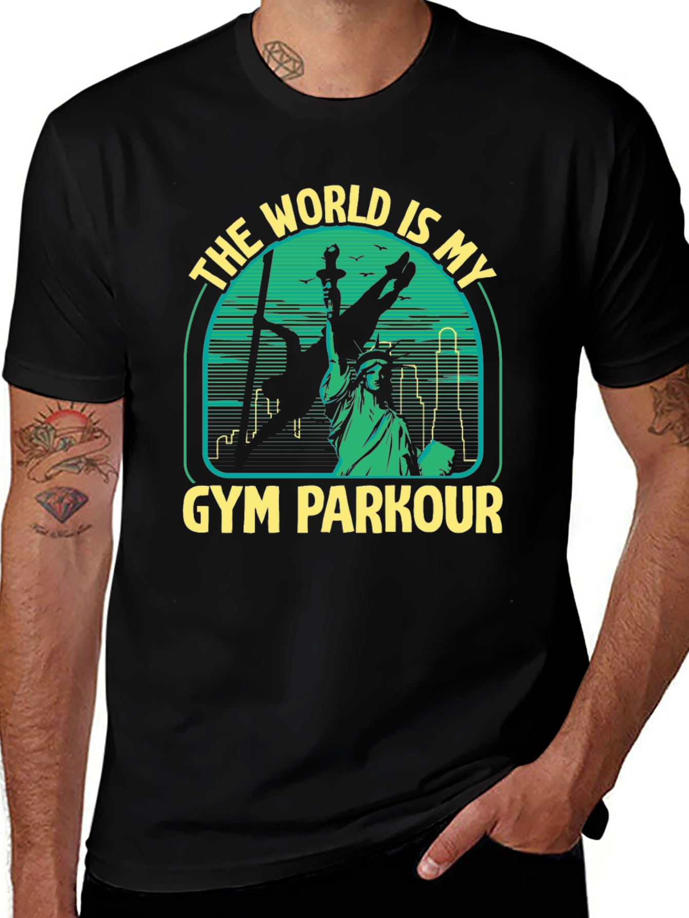 Variant 11 of World Is My Gym Parkour Graphic Tee
