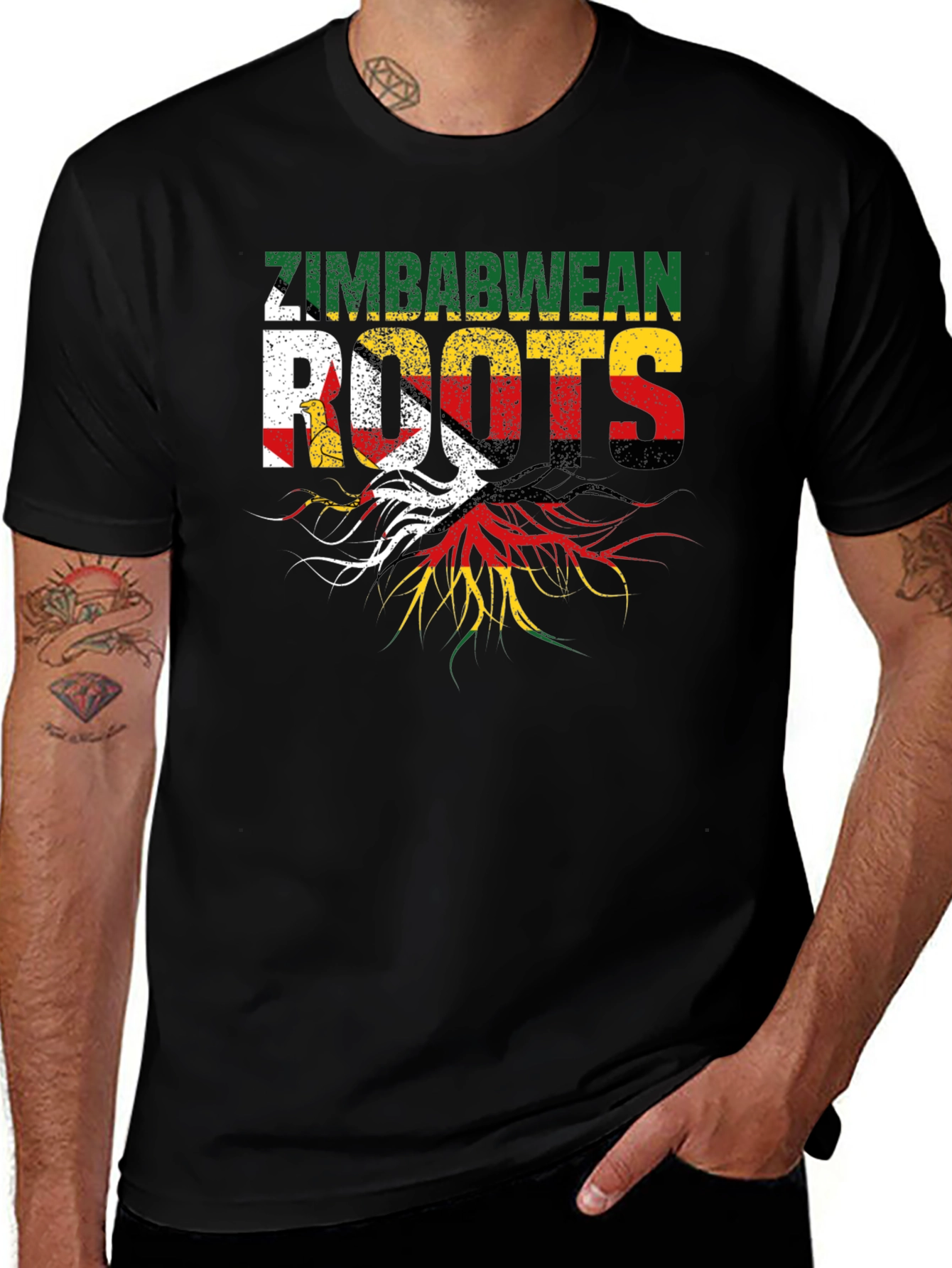 Zimbabwean Roots Black T-Shirt