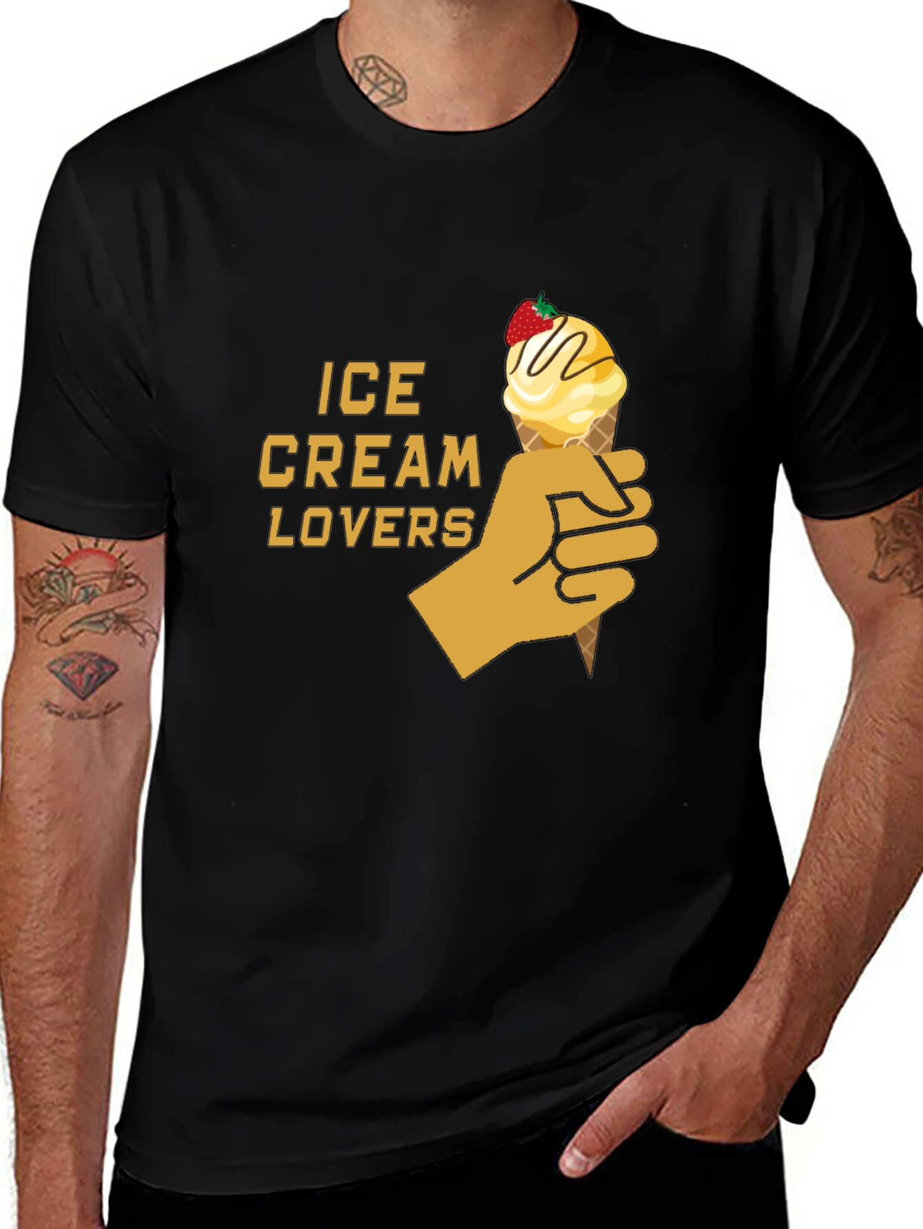 Variant 7 of Ice Cream Lovers Graphic T-Shirt