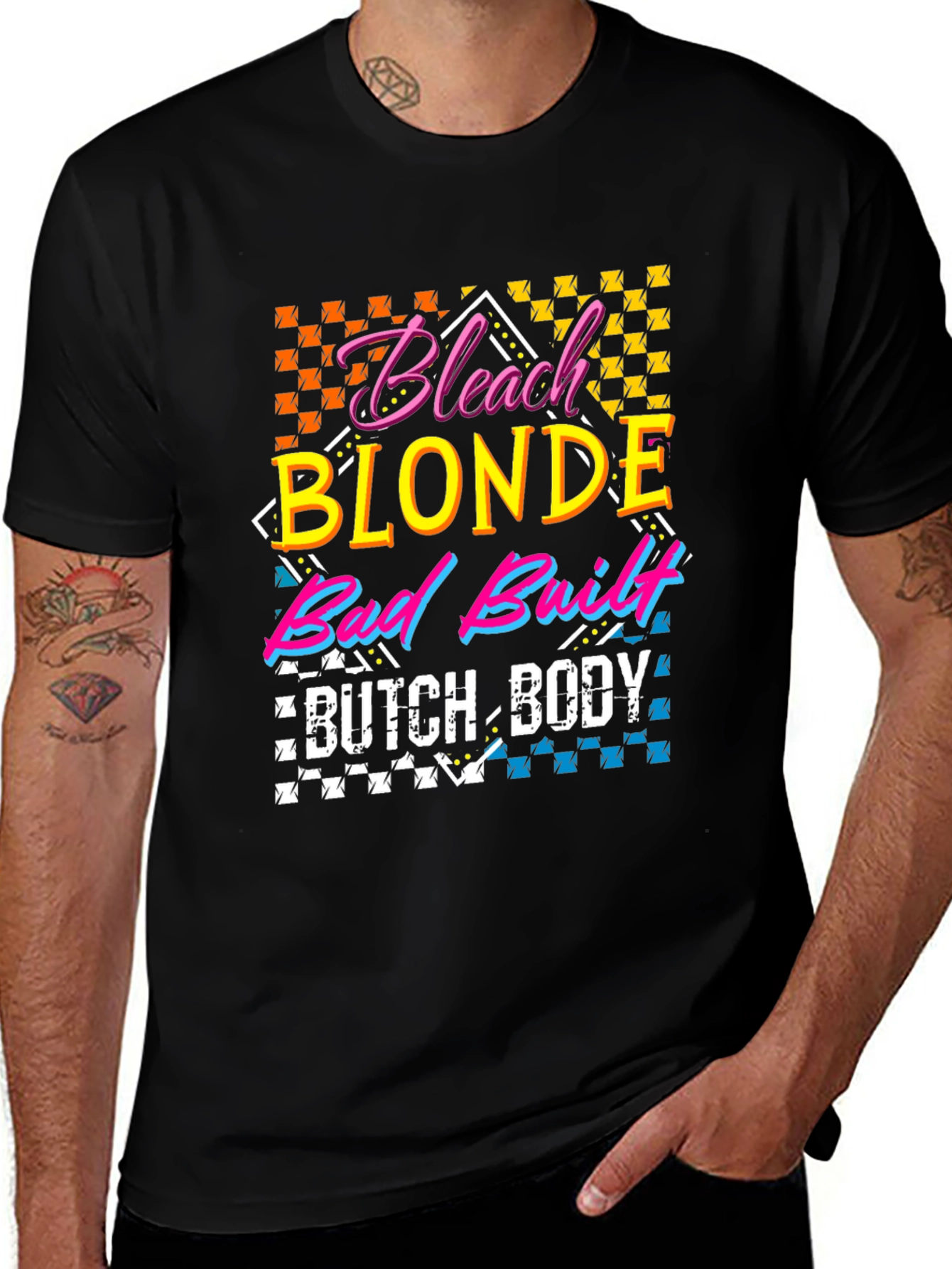 Variant 16 of Bleach Blonde Bud Built Butch Body T-Shirt