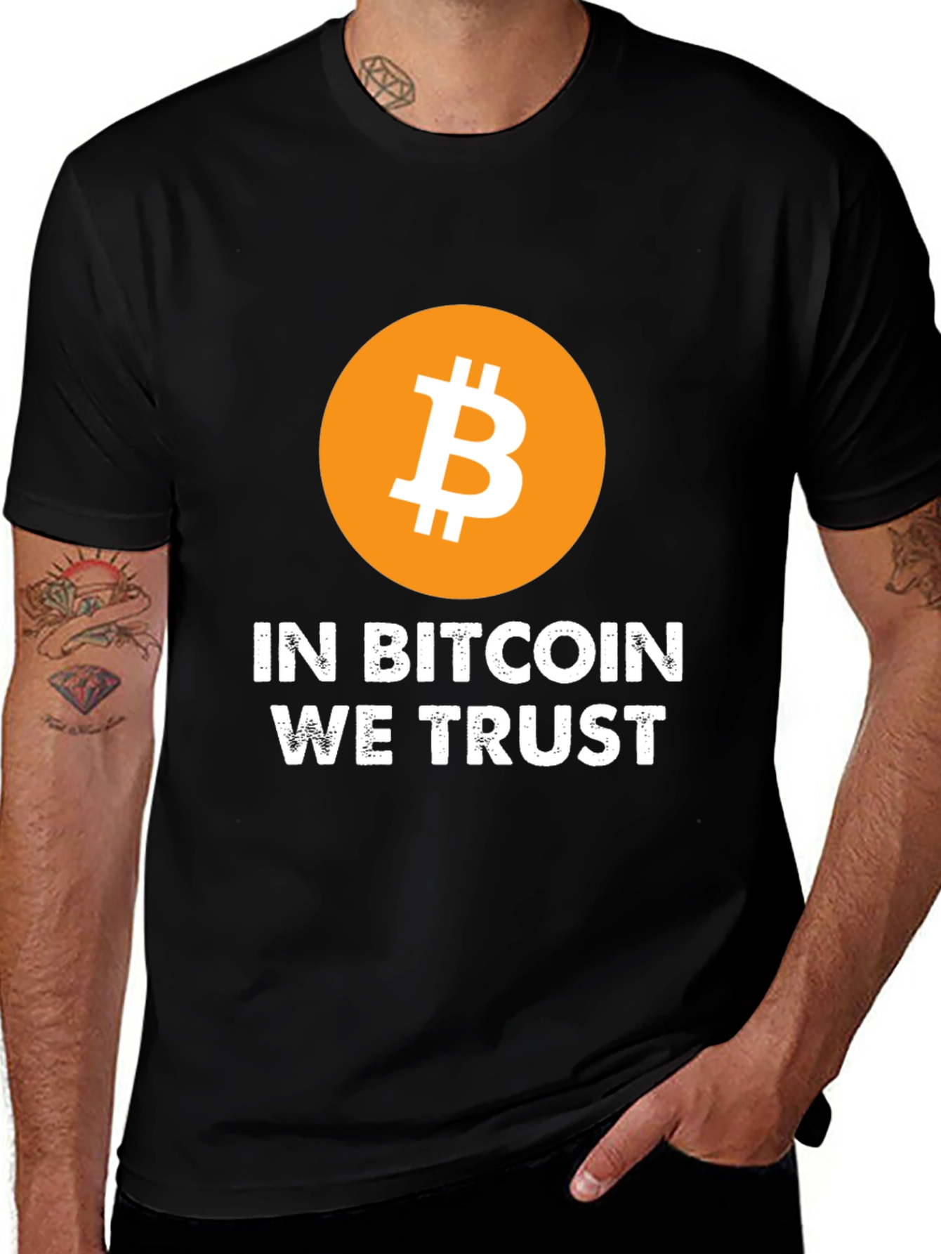In Bitcoin We Trust Black T-Shirt