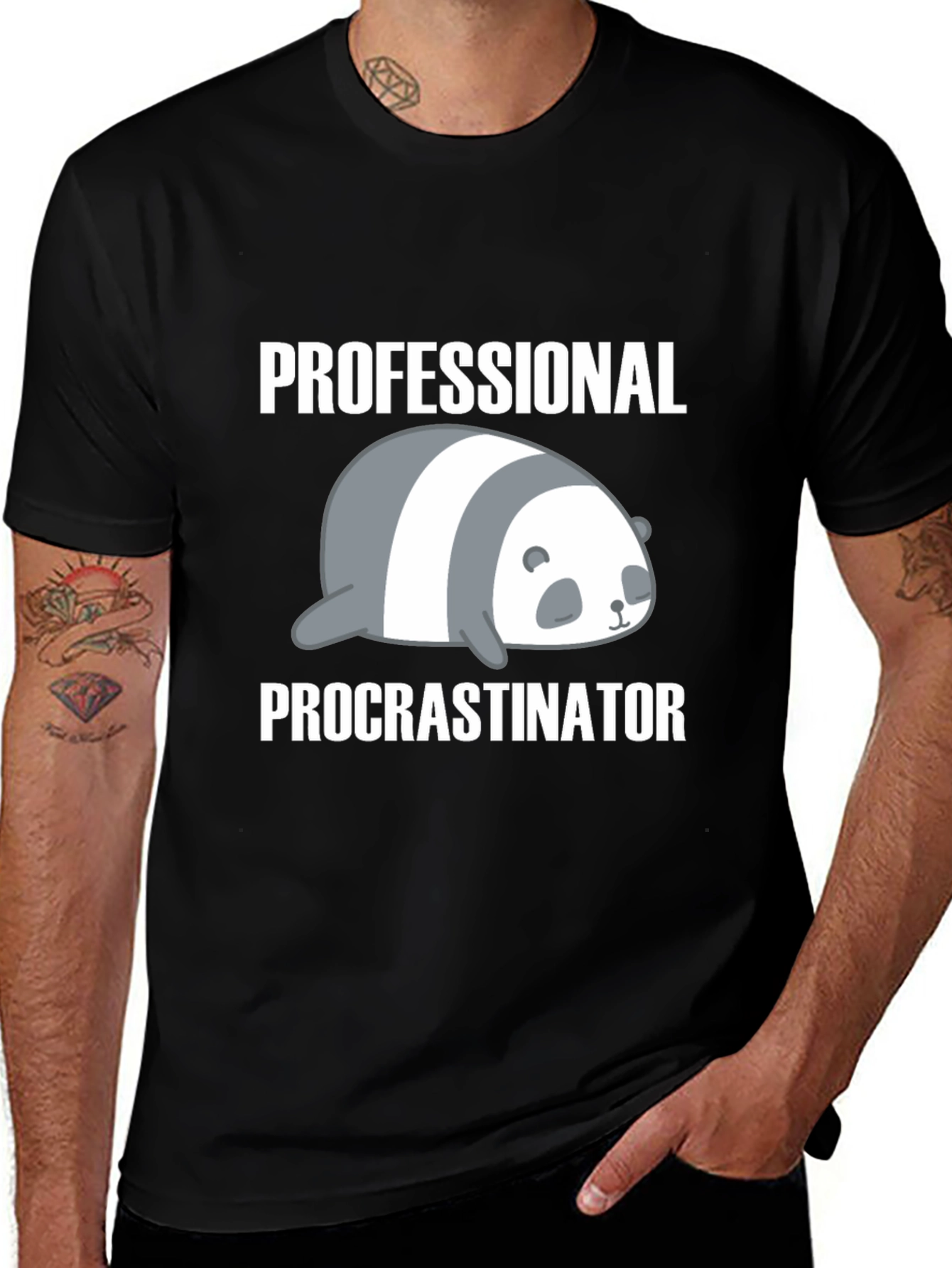 Variant 14 of Professional Procrastinator Panda T-Shirt