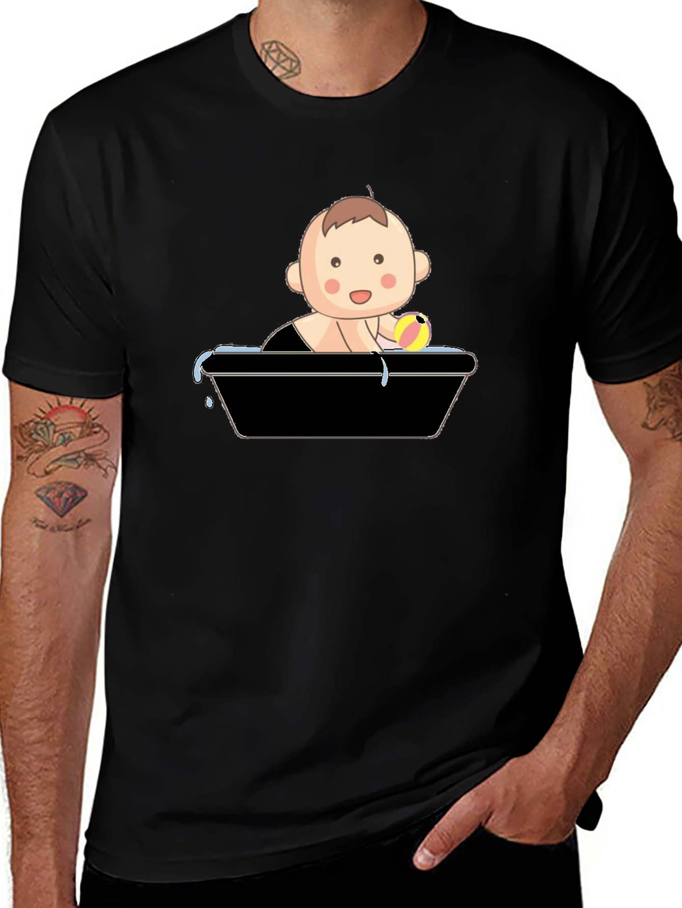 Variant 23 of Baby in Tub Graphic T-Shirt
