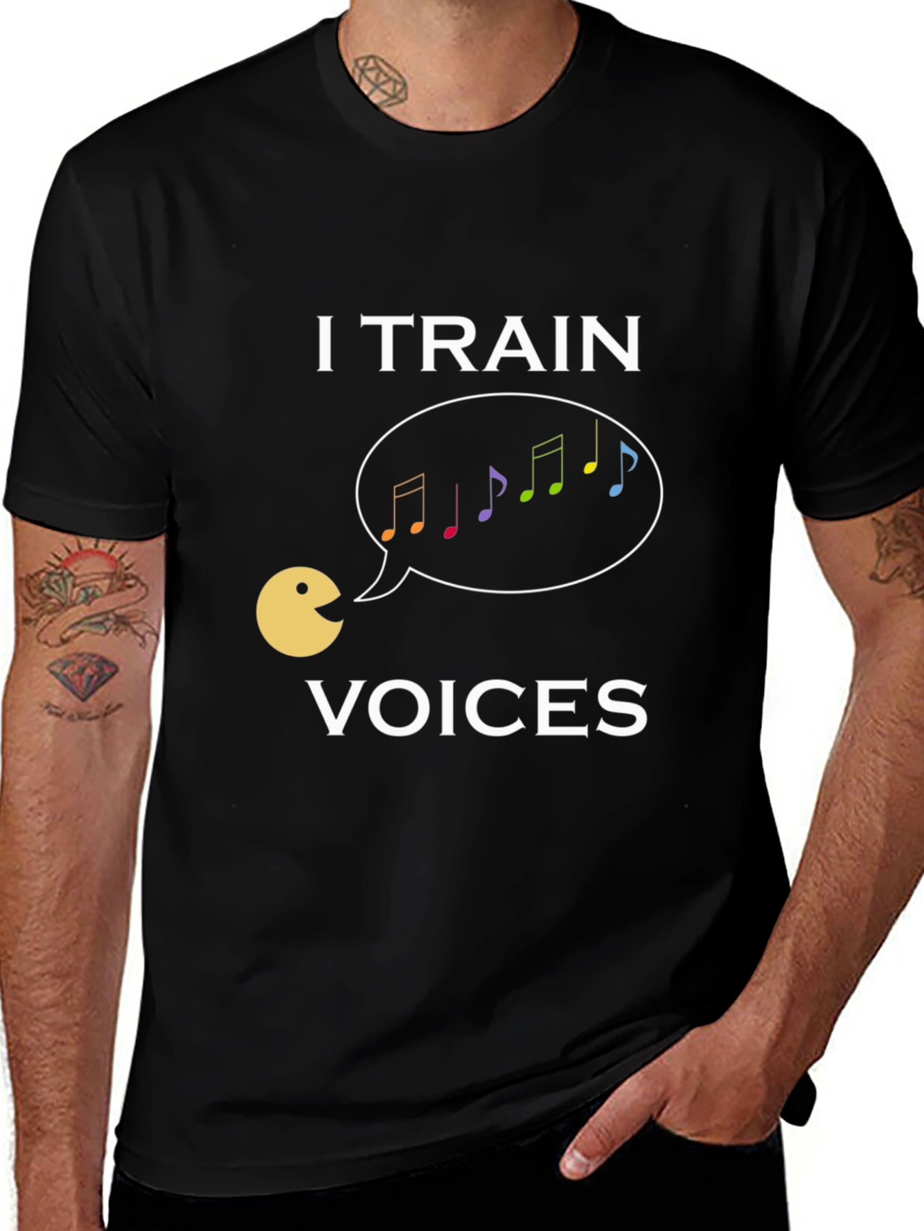 Variant 26 of I Train Voices T-Shirt - Music Teacher Vocal Coach Gift