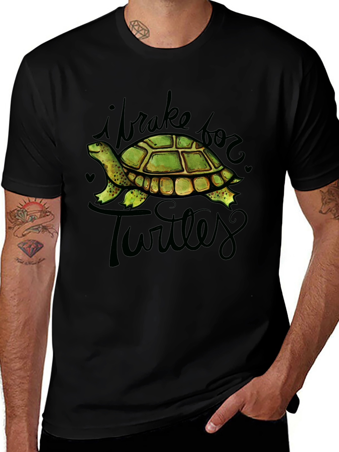 Variant 27 of I Brake for Turtles Graphic Tee