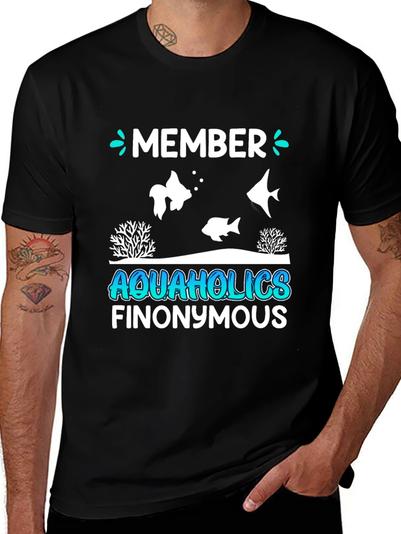 Aquaholics Finonymous Graphic Tee