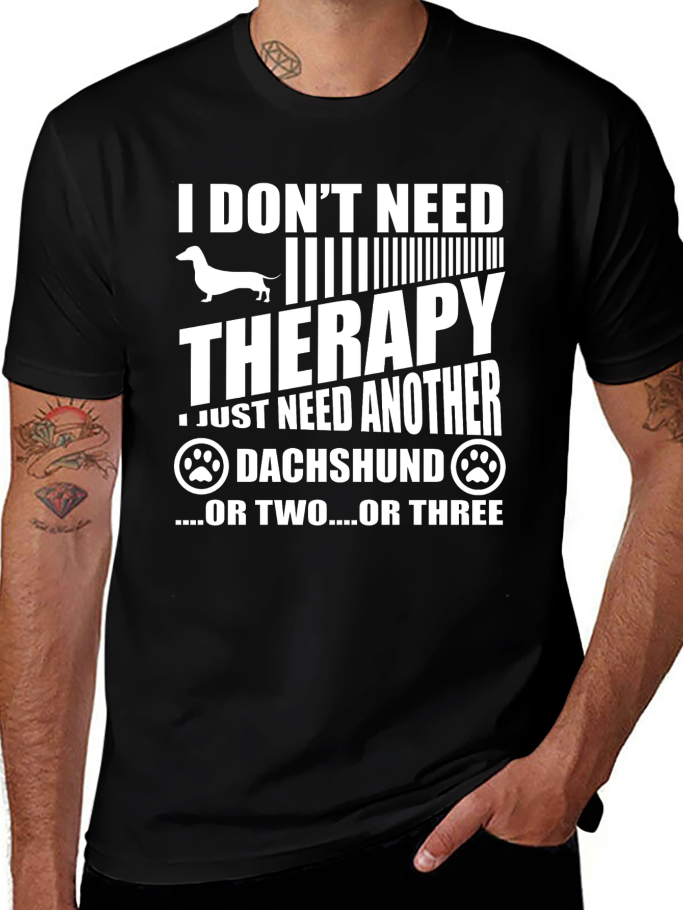 Variant 28 of Dachshund Therapy T-Shirt - Funny Dog Lover Tee