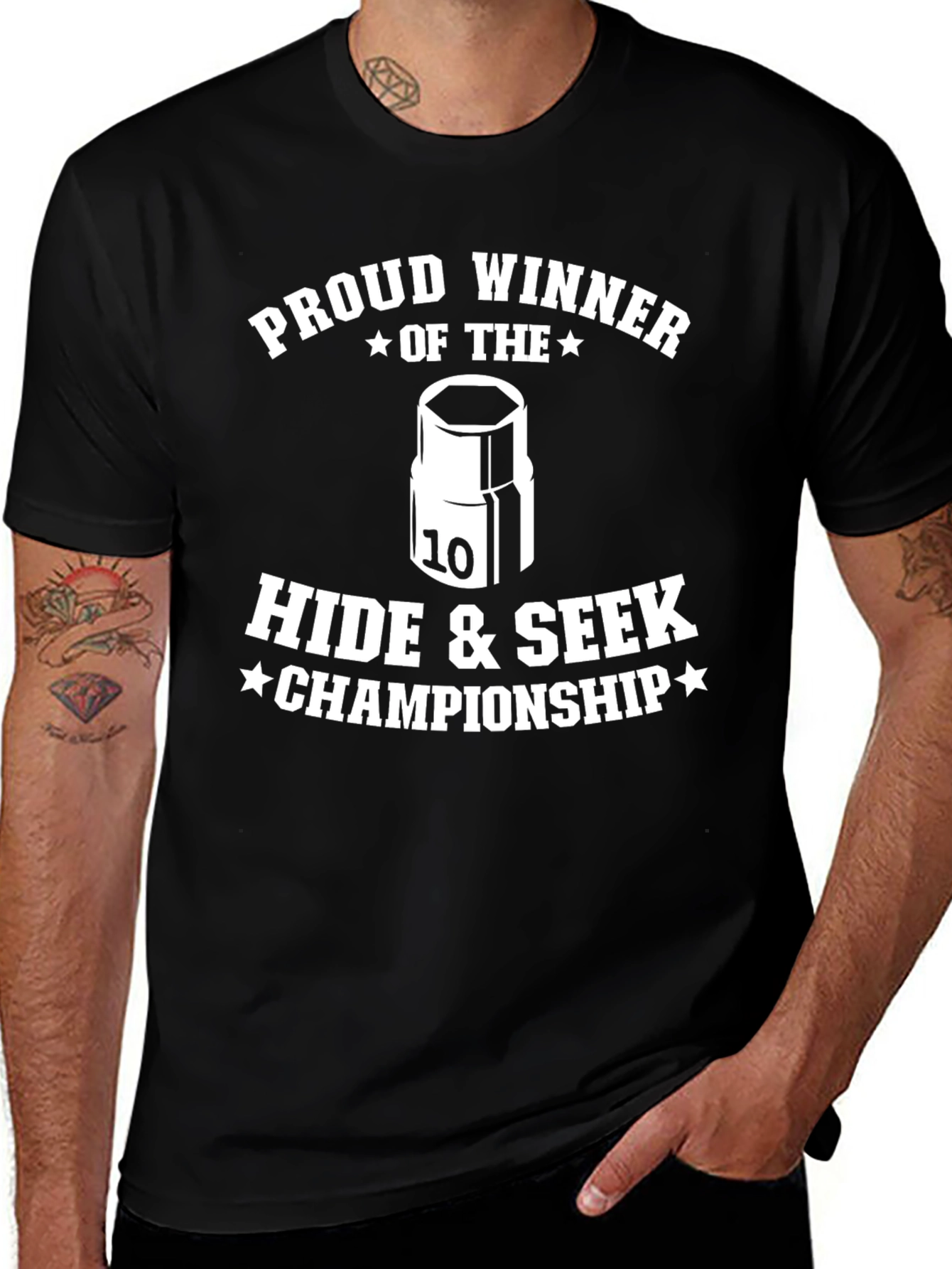 Variant 15 of Proud Hide & Seek Champ T-Shirt - Black