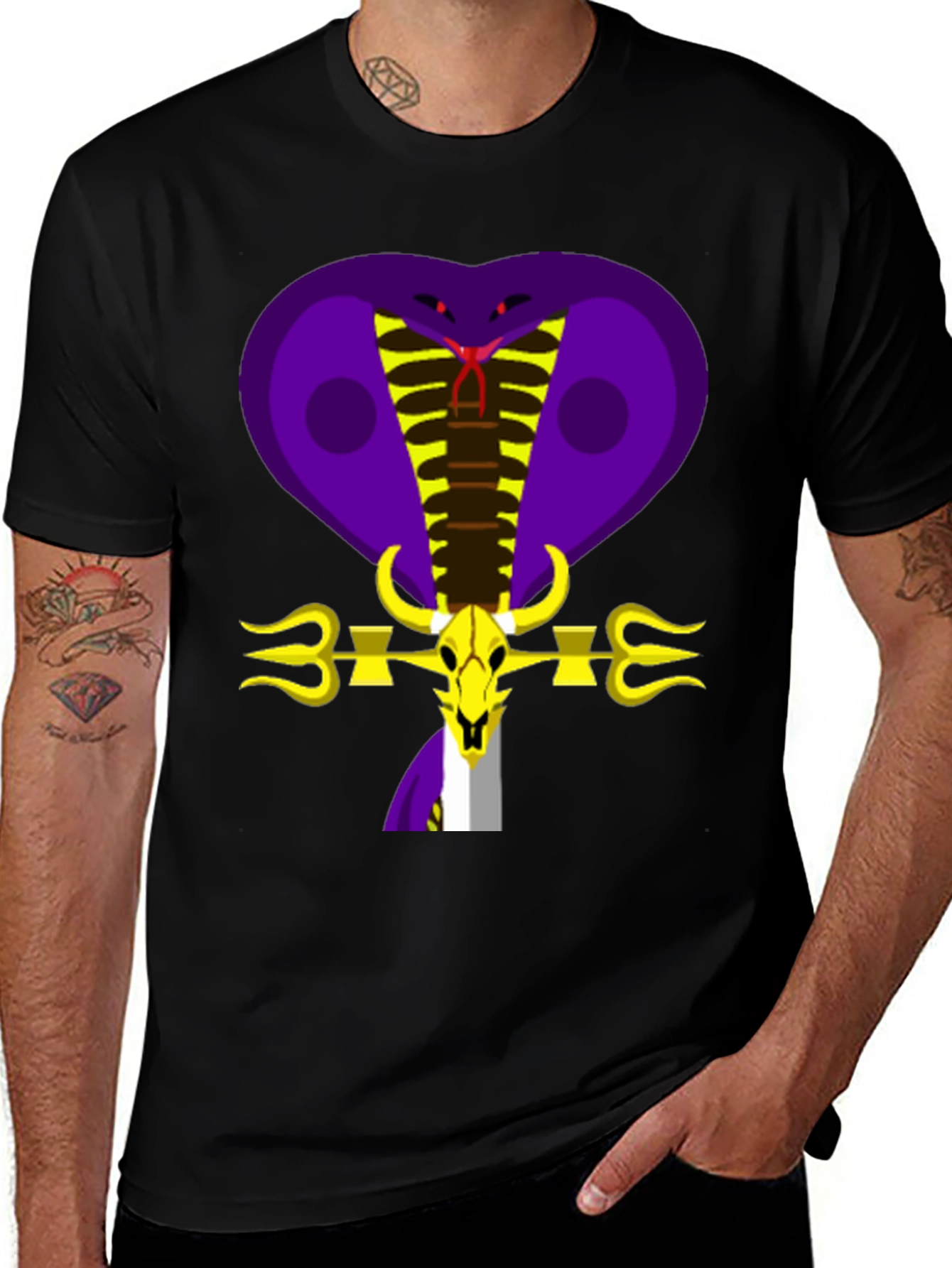 Variant 29 of Cobra Skull Graphic Tee - Bold Design