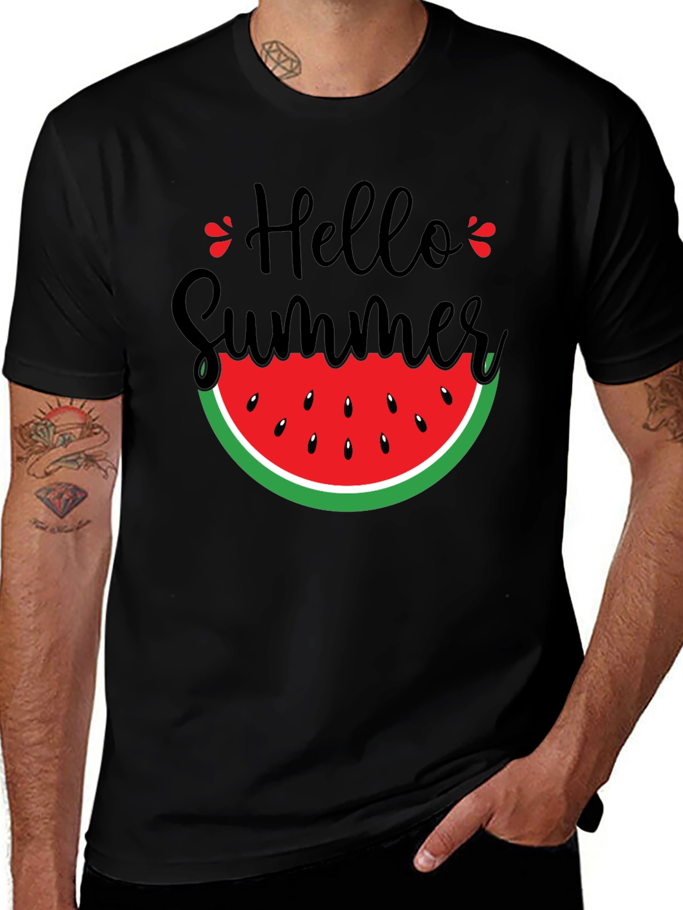 Variant 26 of Hello Summer Watermelon Graphic Tee