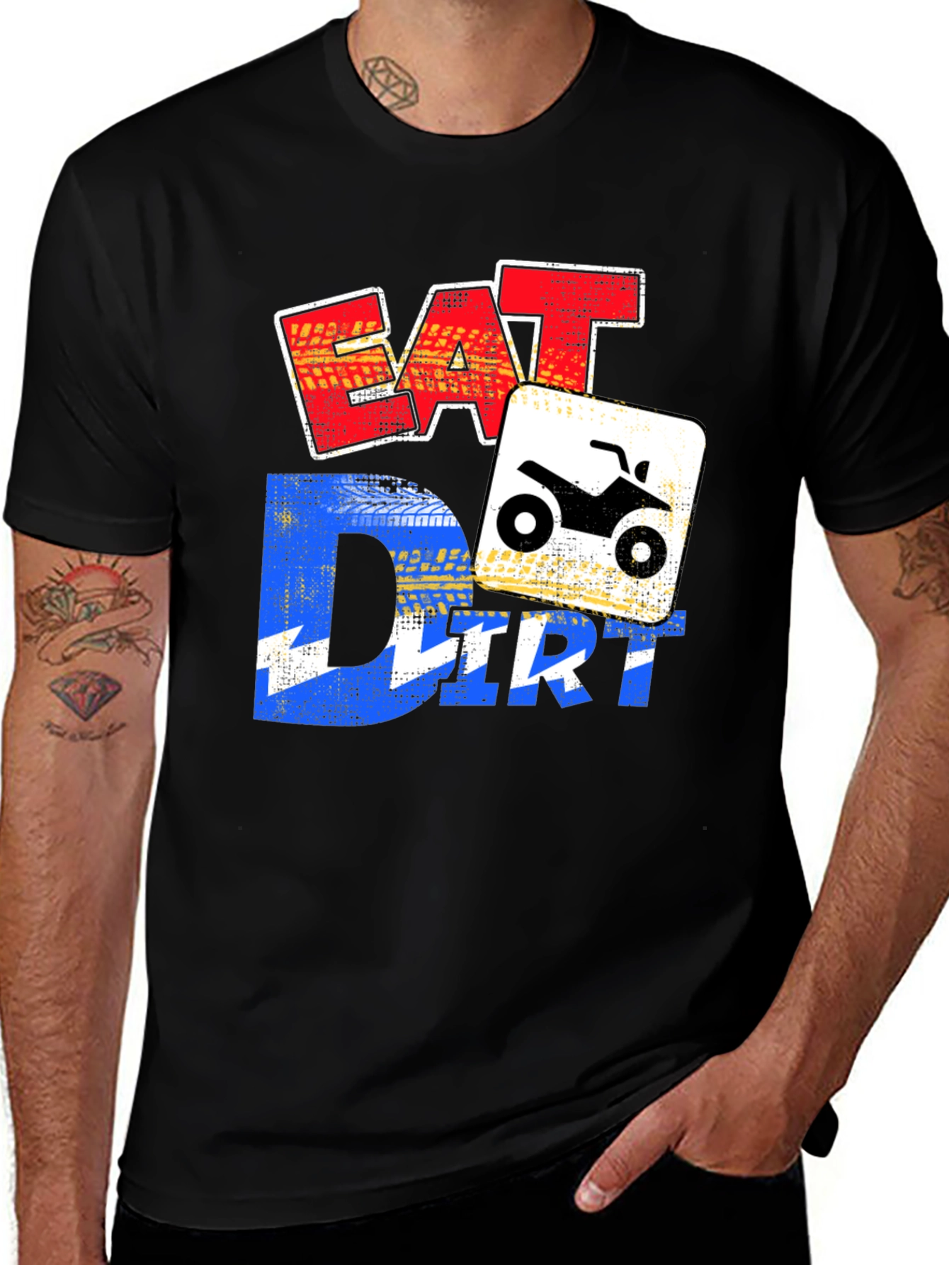 Eat Dirt ATV T-Shirt - Funny Off Road Design