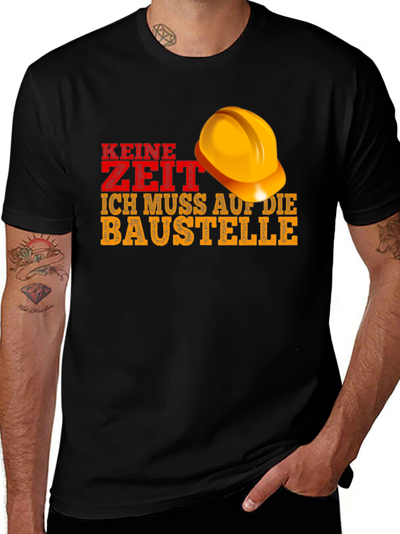 Variant 10 of Construction Worker T-Shirt: Keine Zeit Baustelle