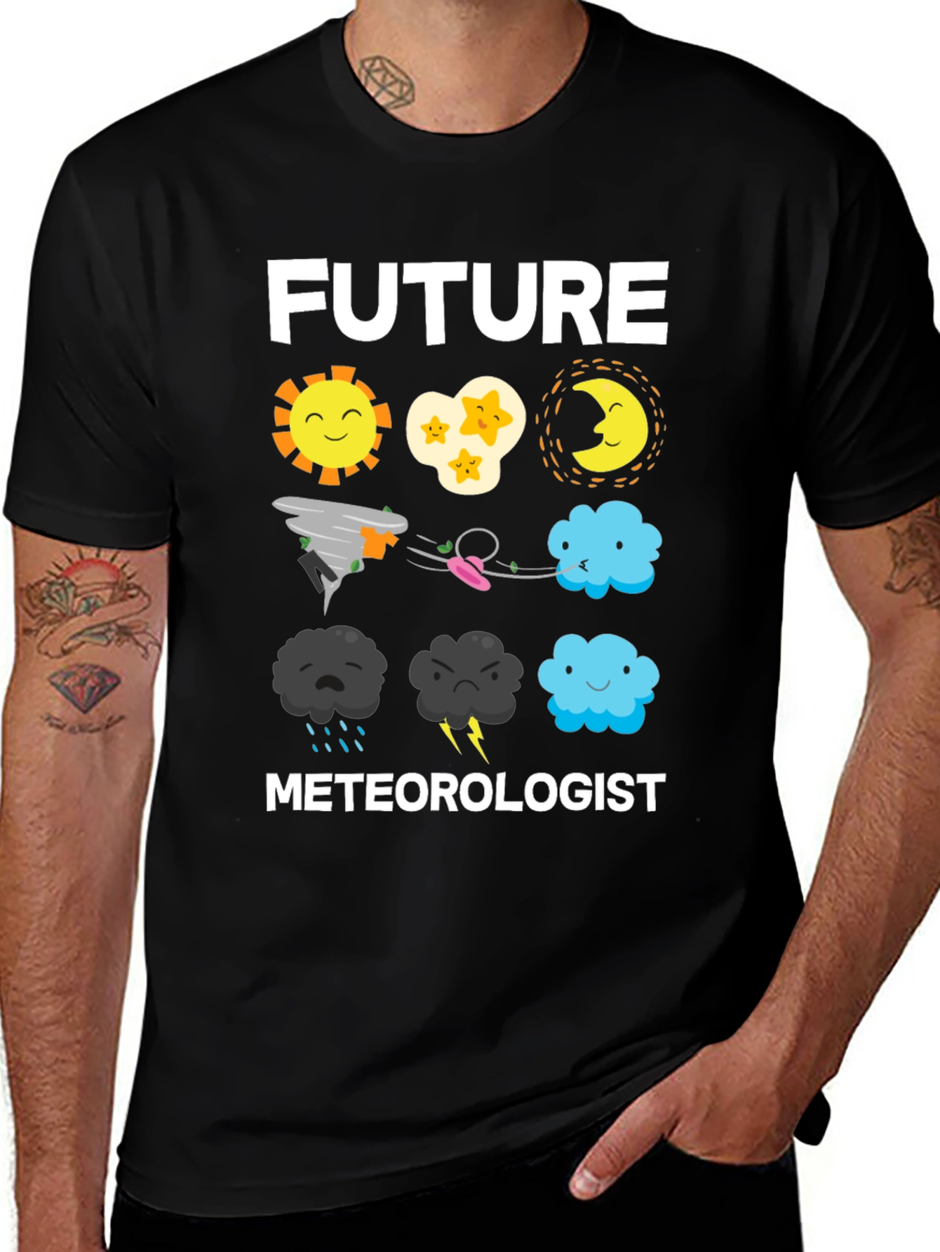 Variant 15 of Future Meteorologist T-Shirt - Weather Icon Design