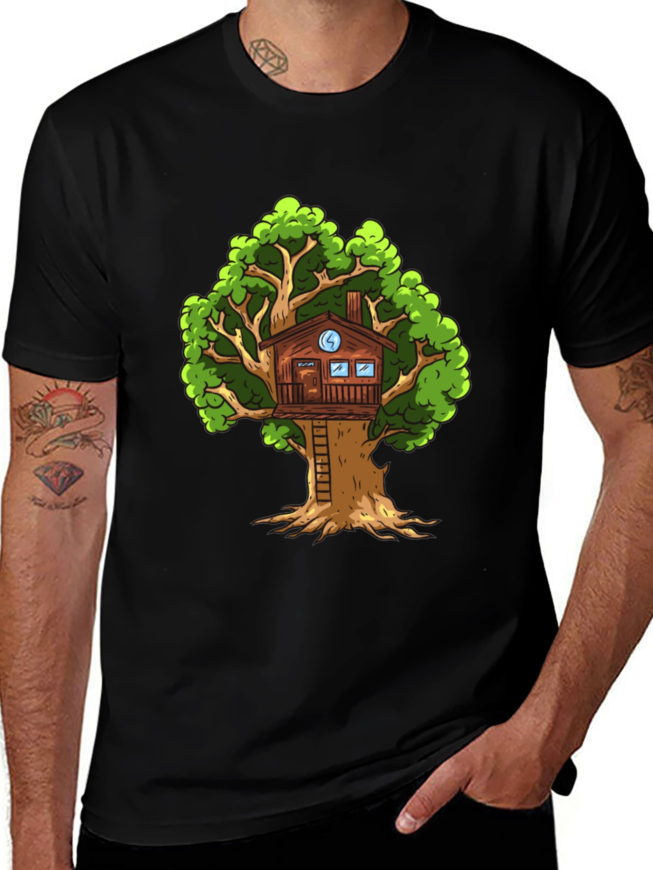 Variant 24 of Treehouse Graphic Tee - Nature Lover's Shirt