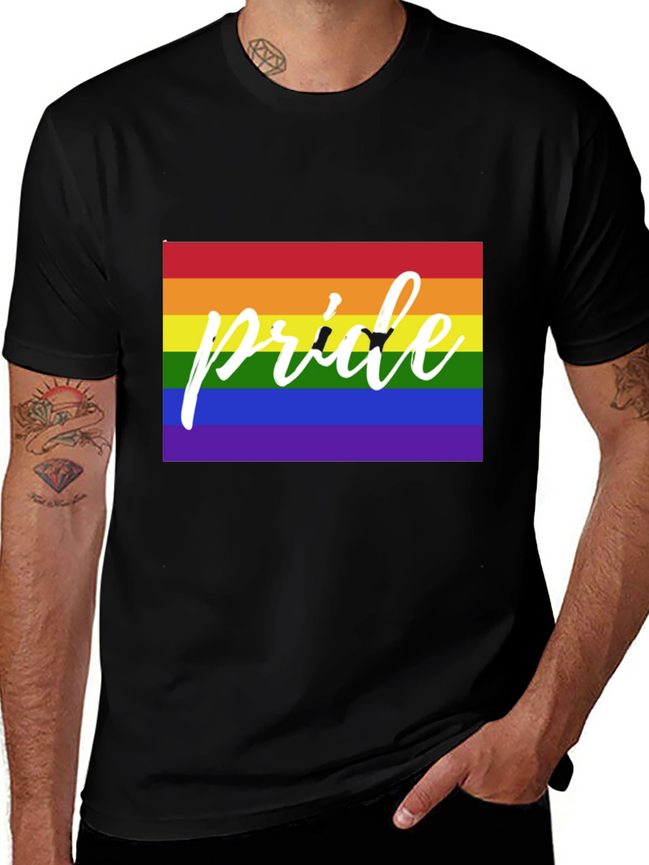 Pride Rainbow Graphic T-Shirt LGBTQ+ Tee