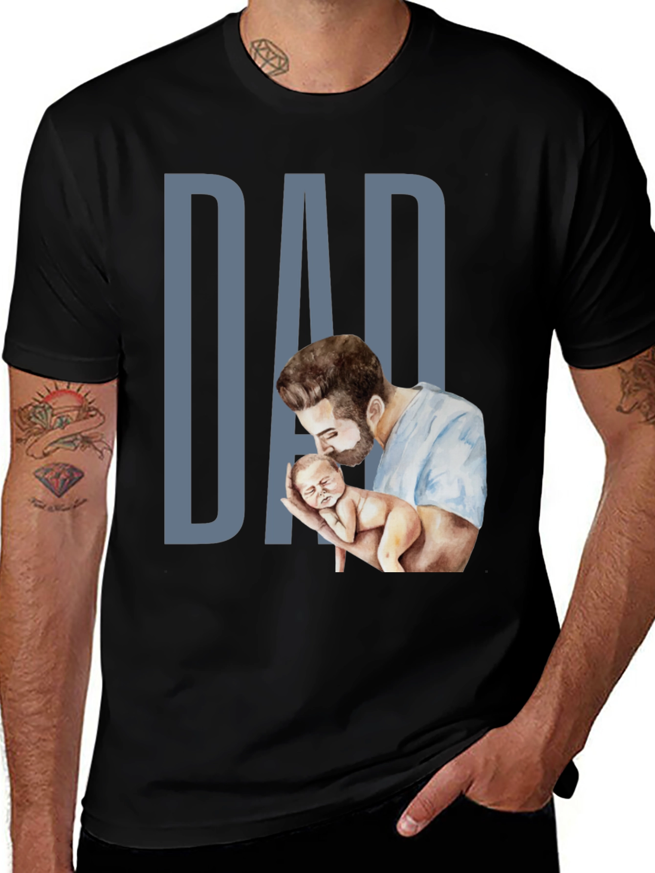 Dad & Baby Graphic Tee - Father's Day Gift