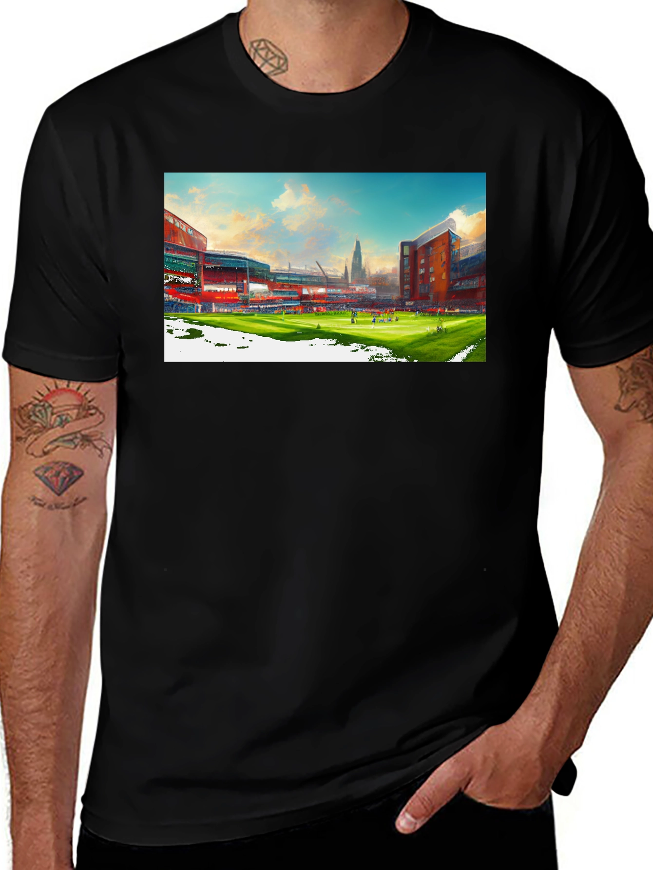 Variant 13 of Stadium Graphic Black T-Shirt