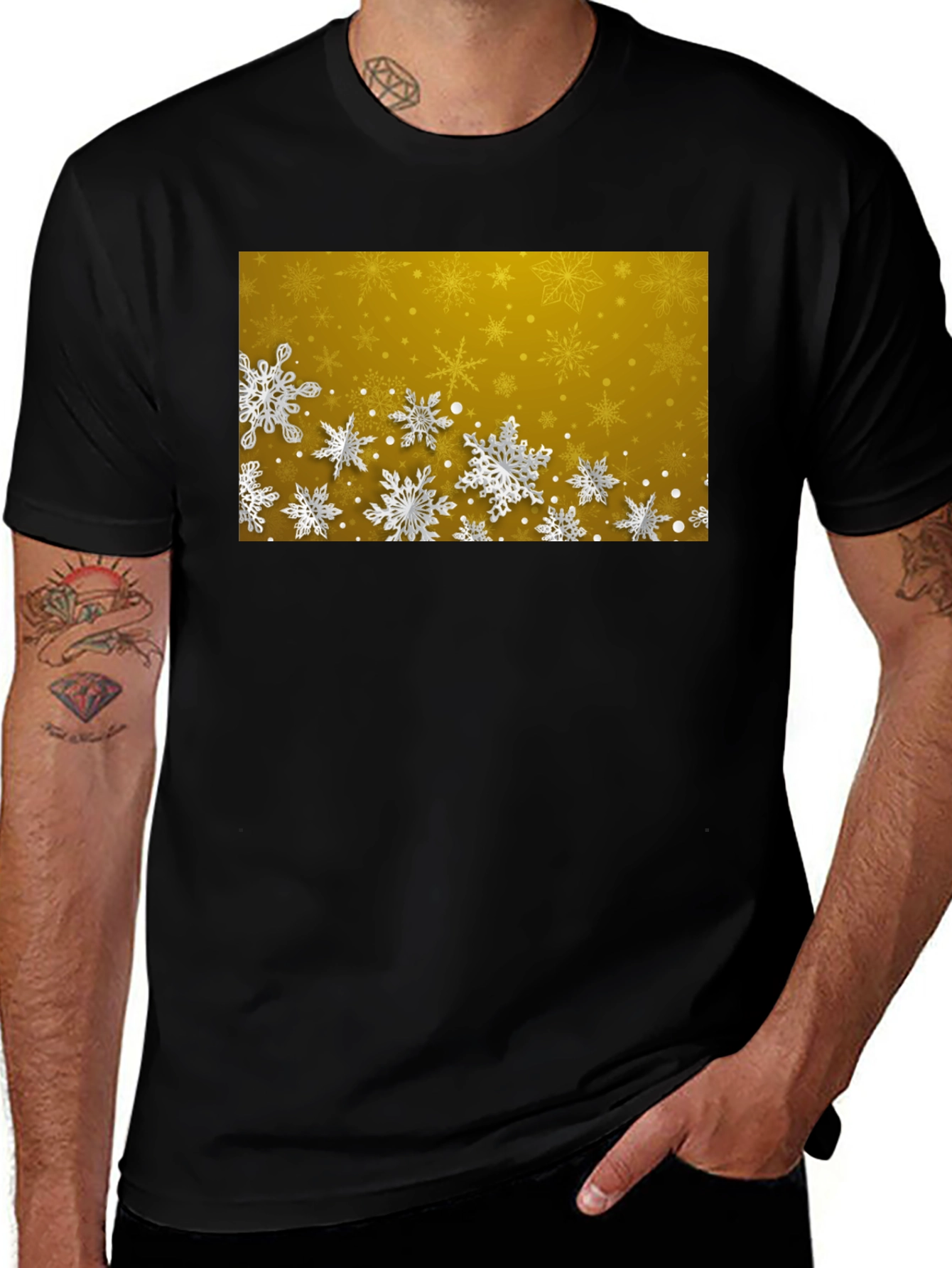 Variant 19 of Winter Snowflake Graphic T-Shirt