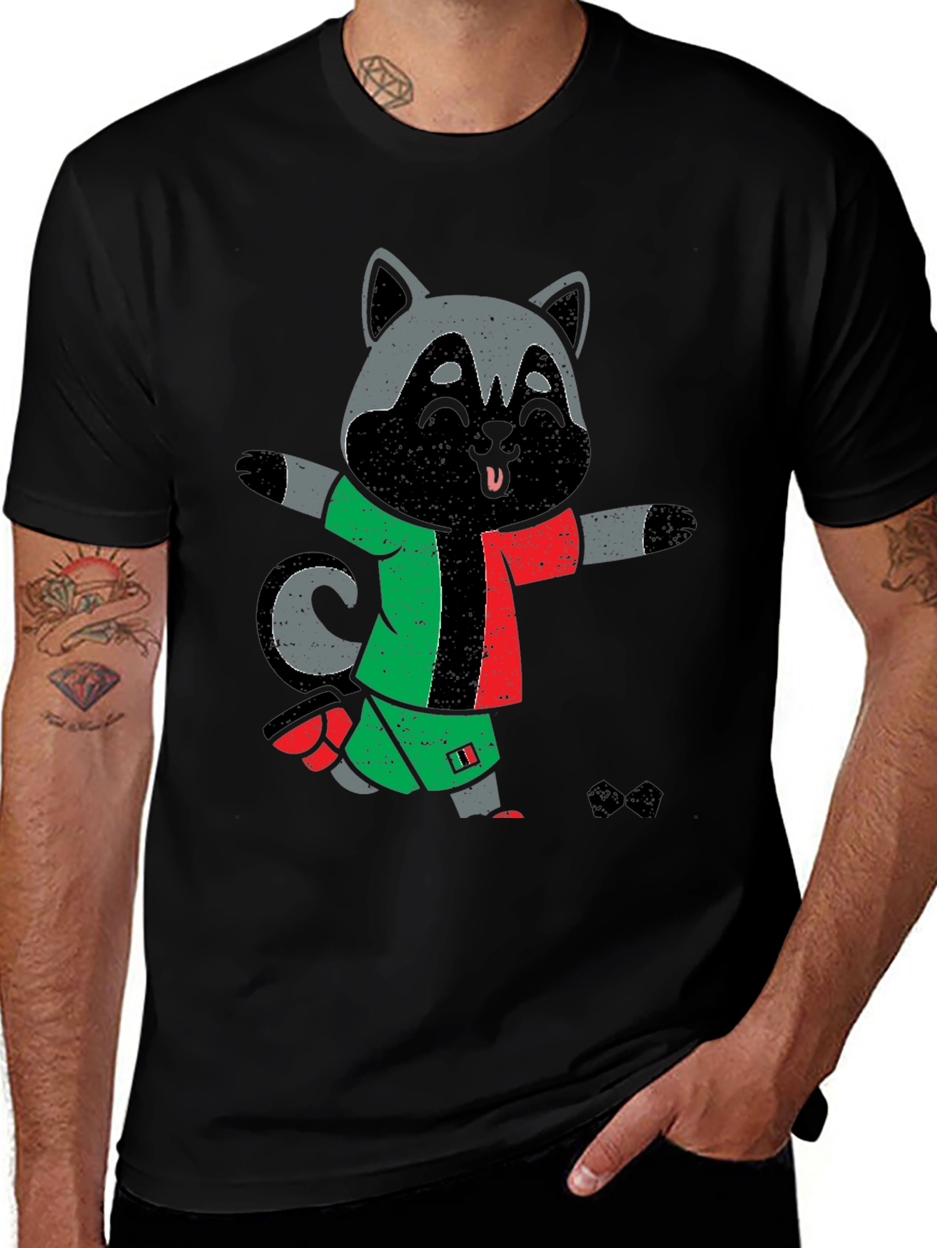 Variant 30 of Raccoon Soccer T-Shirt - Fun Sports Tee
