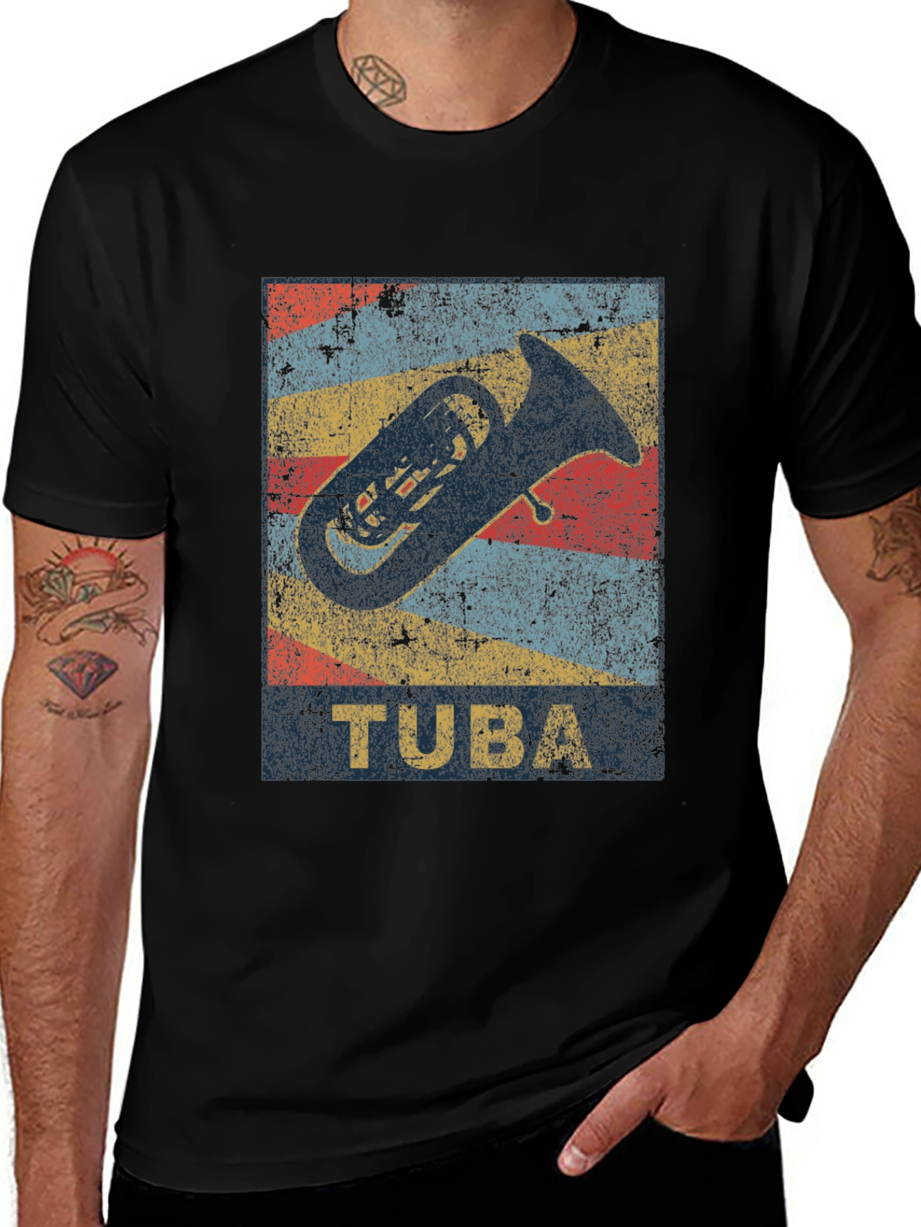 Variant 15 of Retro Tuba Music T-Shirt