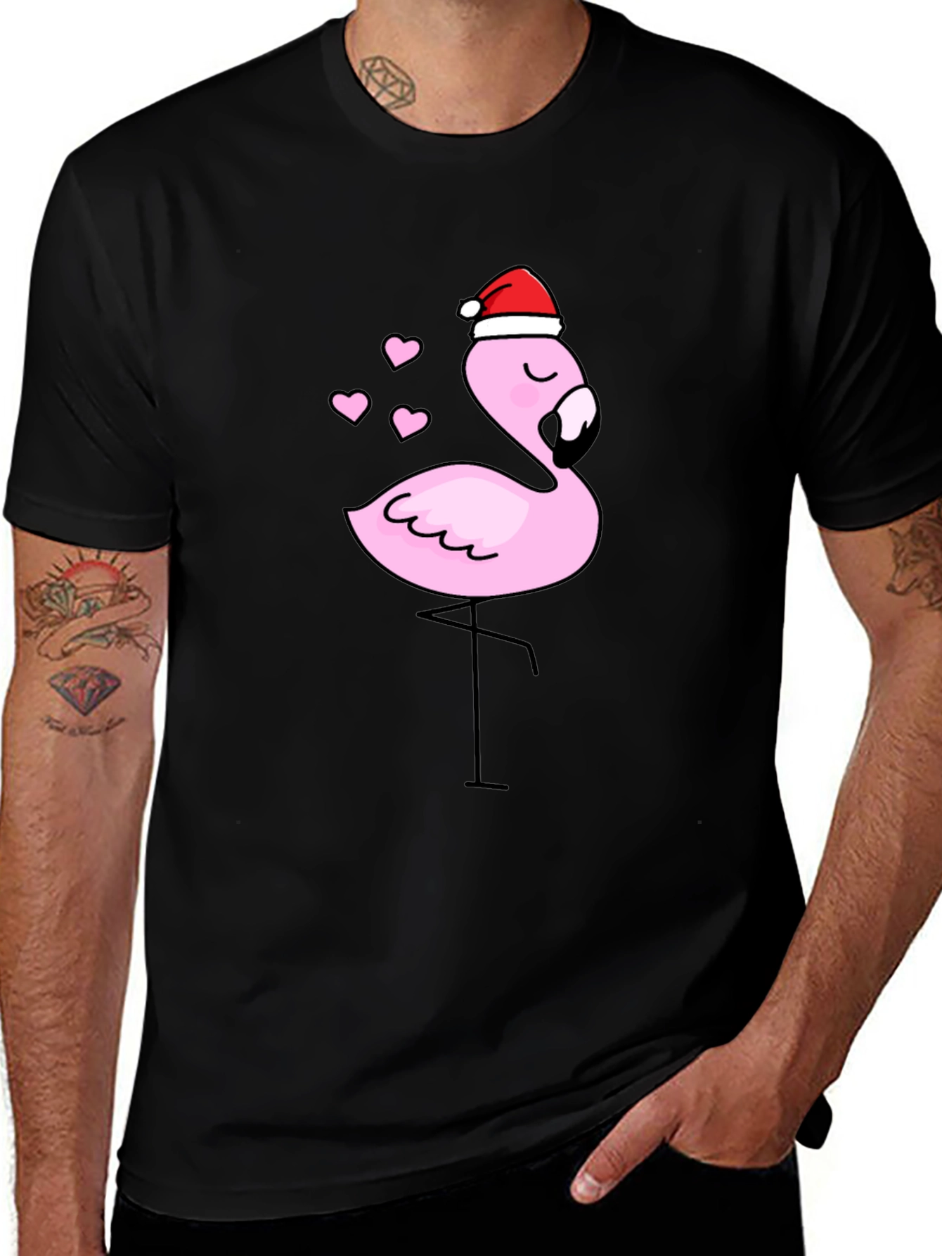 Variant 19 of Festive Flamingo Graphic Tee